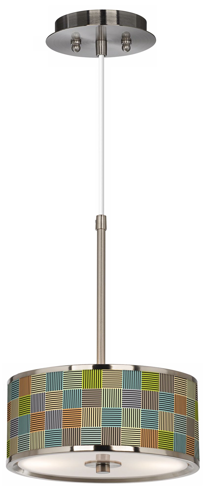 Pixel City Giclee Glow 10 1/4" Wide Pendant Light