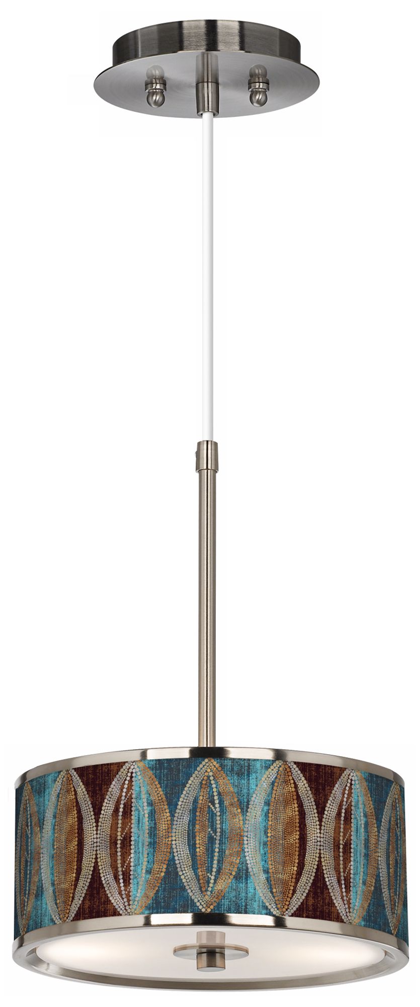Stacy Garcia Pearl Leaf Peacock 10 1/4" Wide Pendant Light