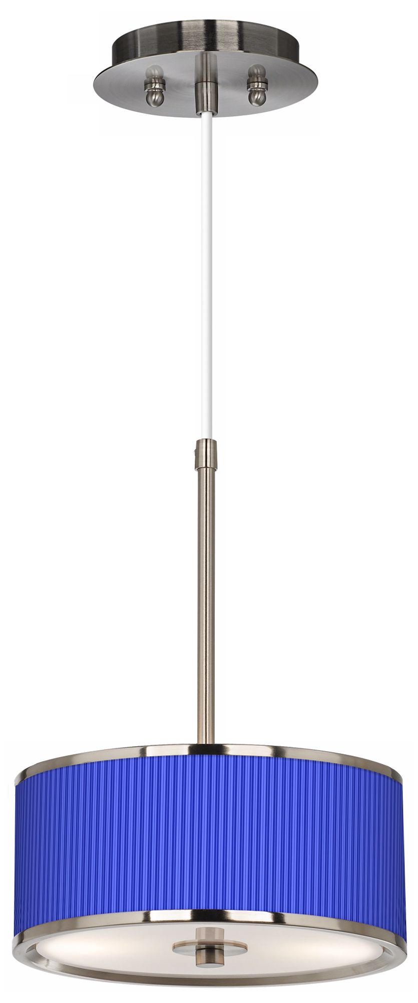 Blue Vertical Stripe Giclee Glow 10 1/4" Wide Pendant Light