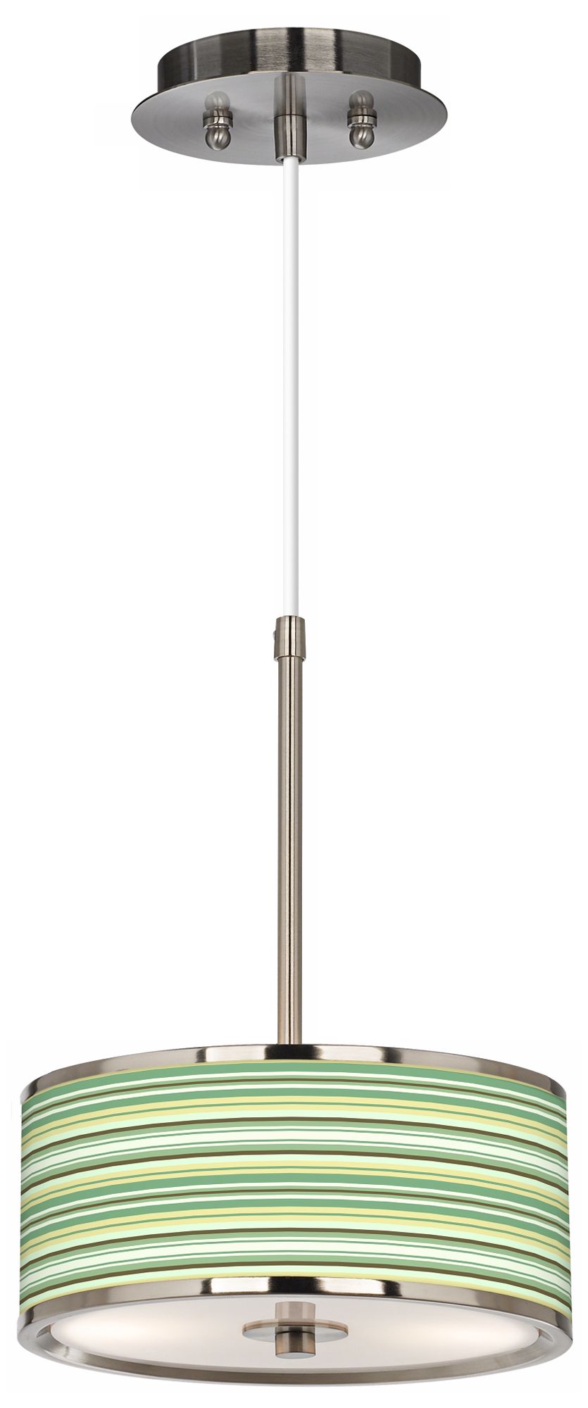 Lexington Stripe Giclee Glow 10 1/4" Wide Pendant Light