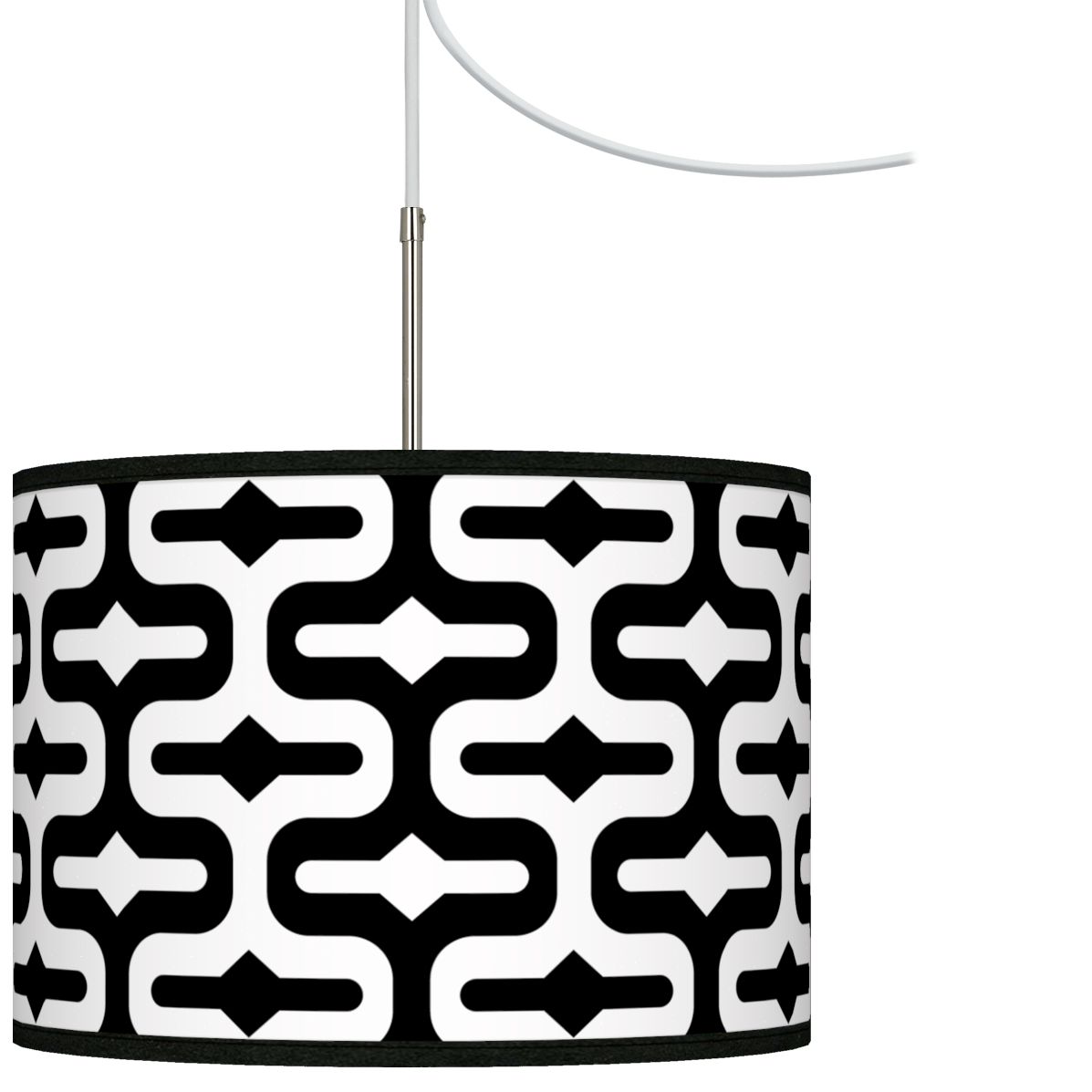 Reflection Giclee Glow Swag Style Plug-In Chandelier