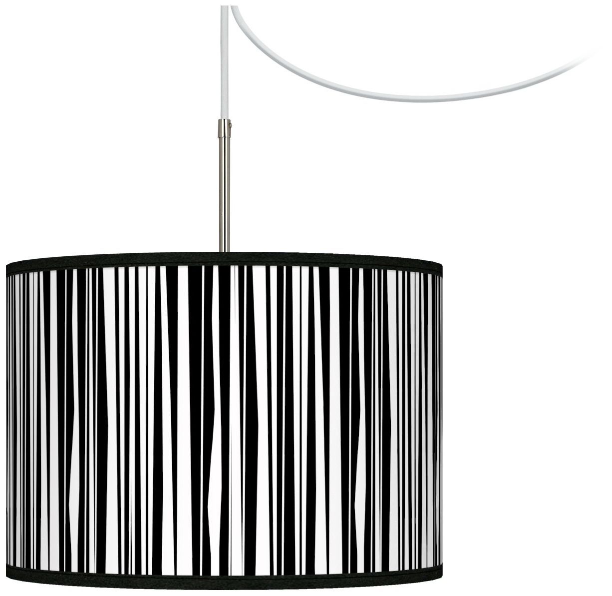 Optic Giclee Glow Swag Plug-In Chandelier