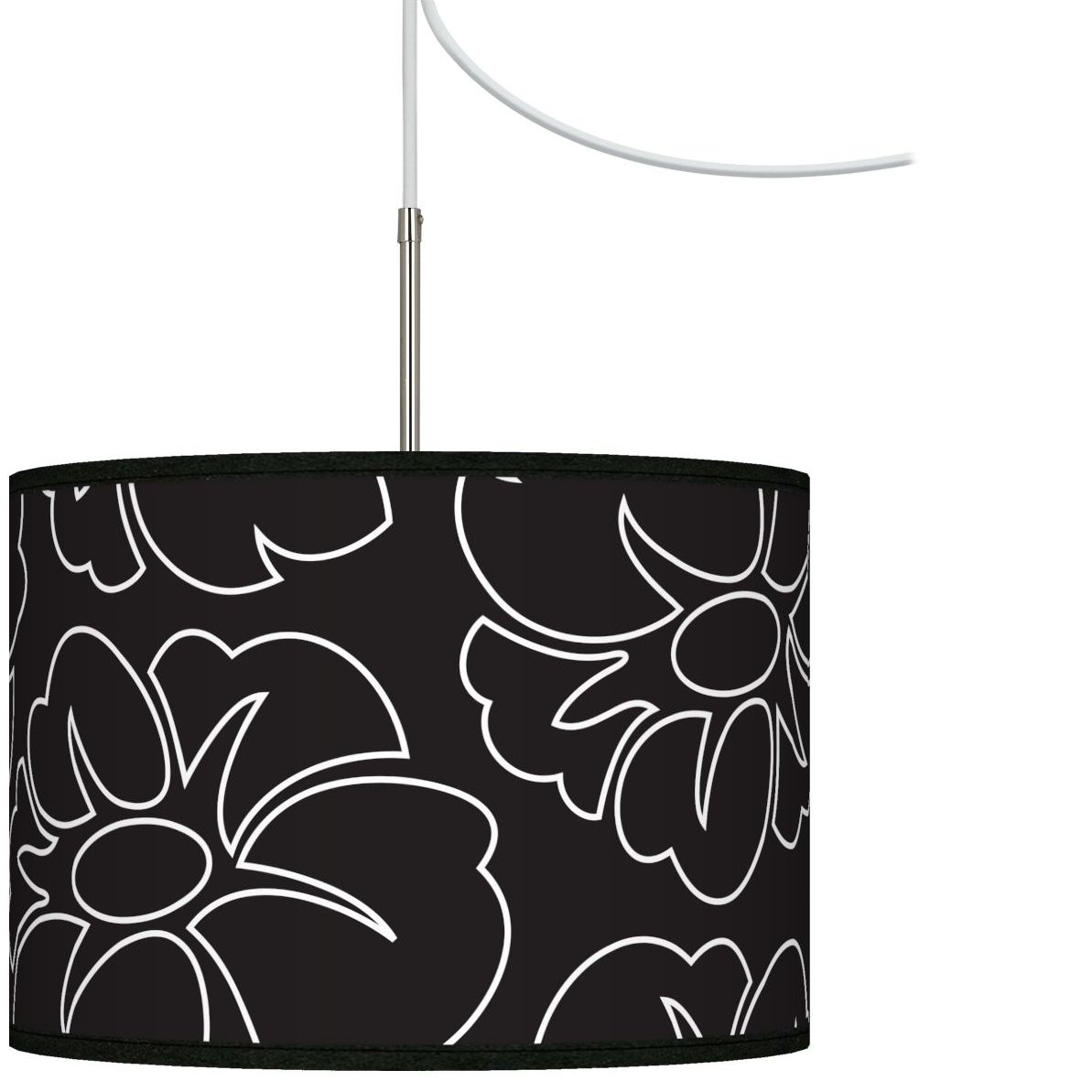 Summer Silhouette Giclee Glow Swag Style Plug-In Chandelier