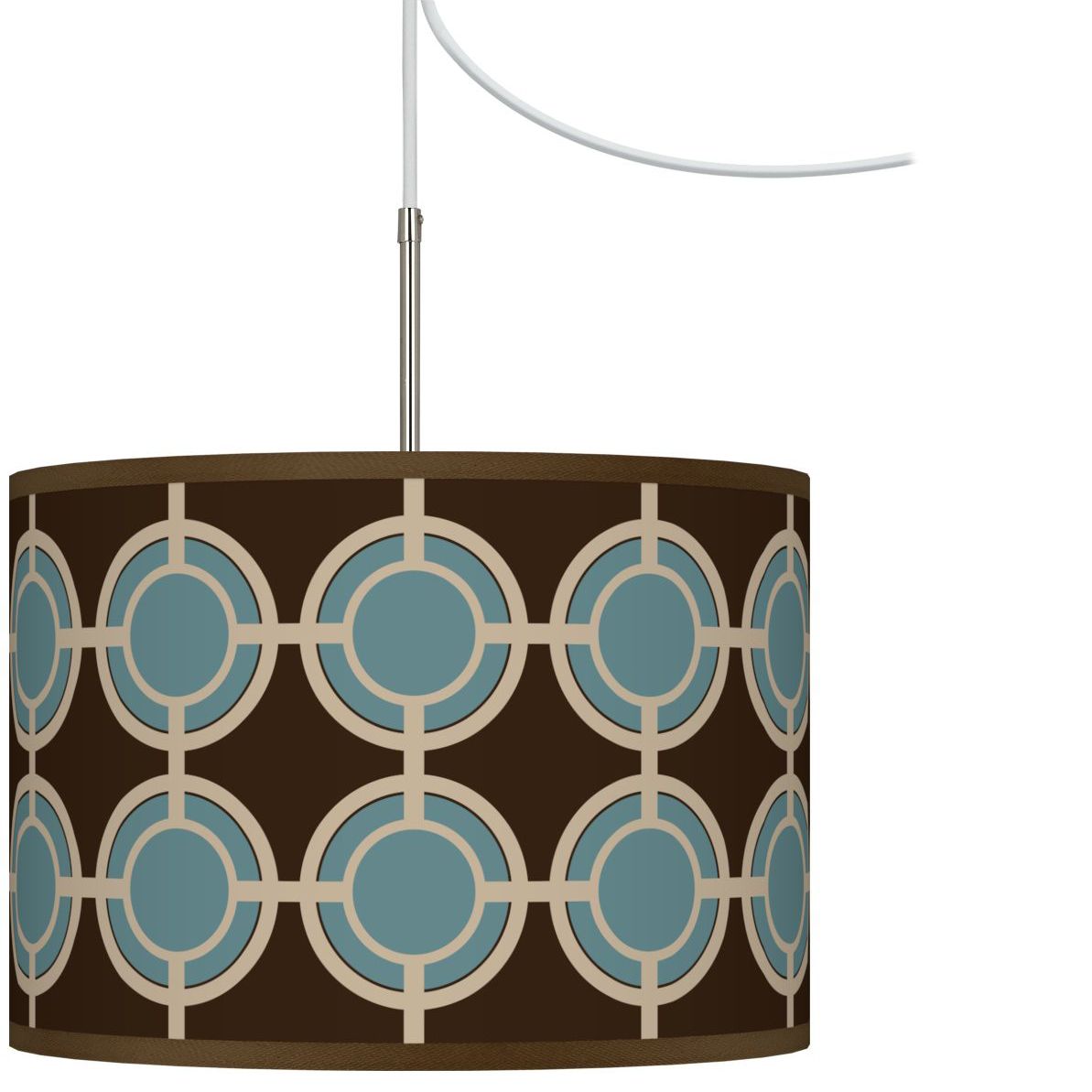 Stacy Garcia Porthole Giclee Glow Swag Style Plug-In Chandelier