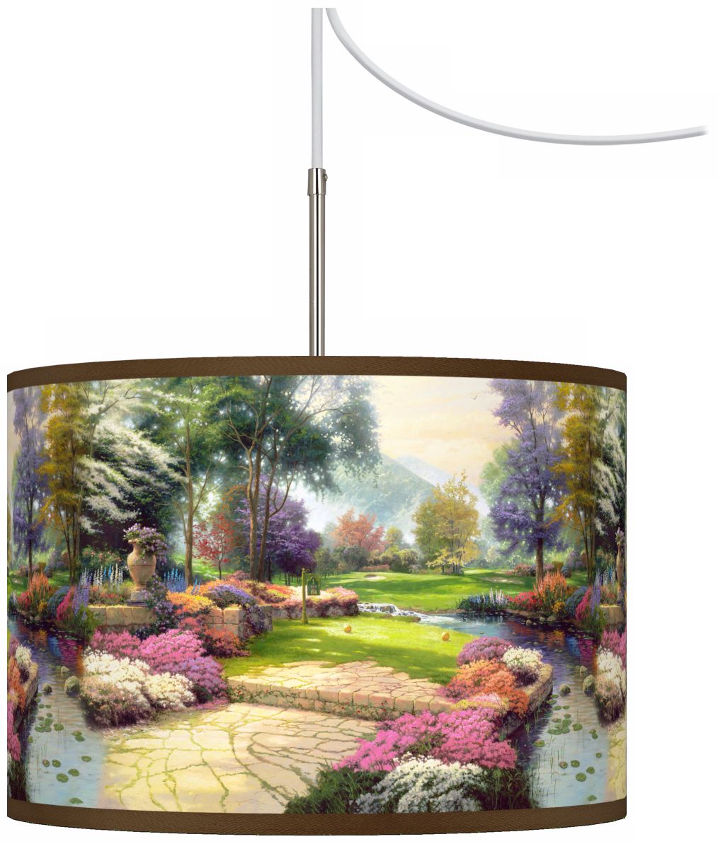 Thomas Kinkade Living Waters Golfer's Paradise Chandelier