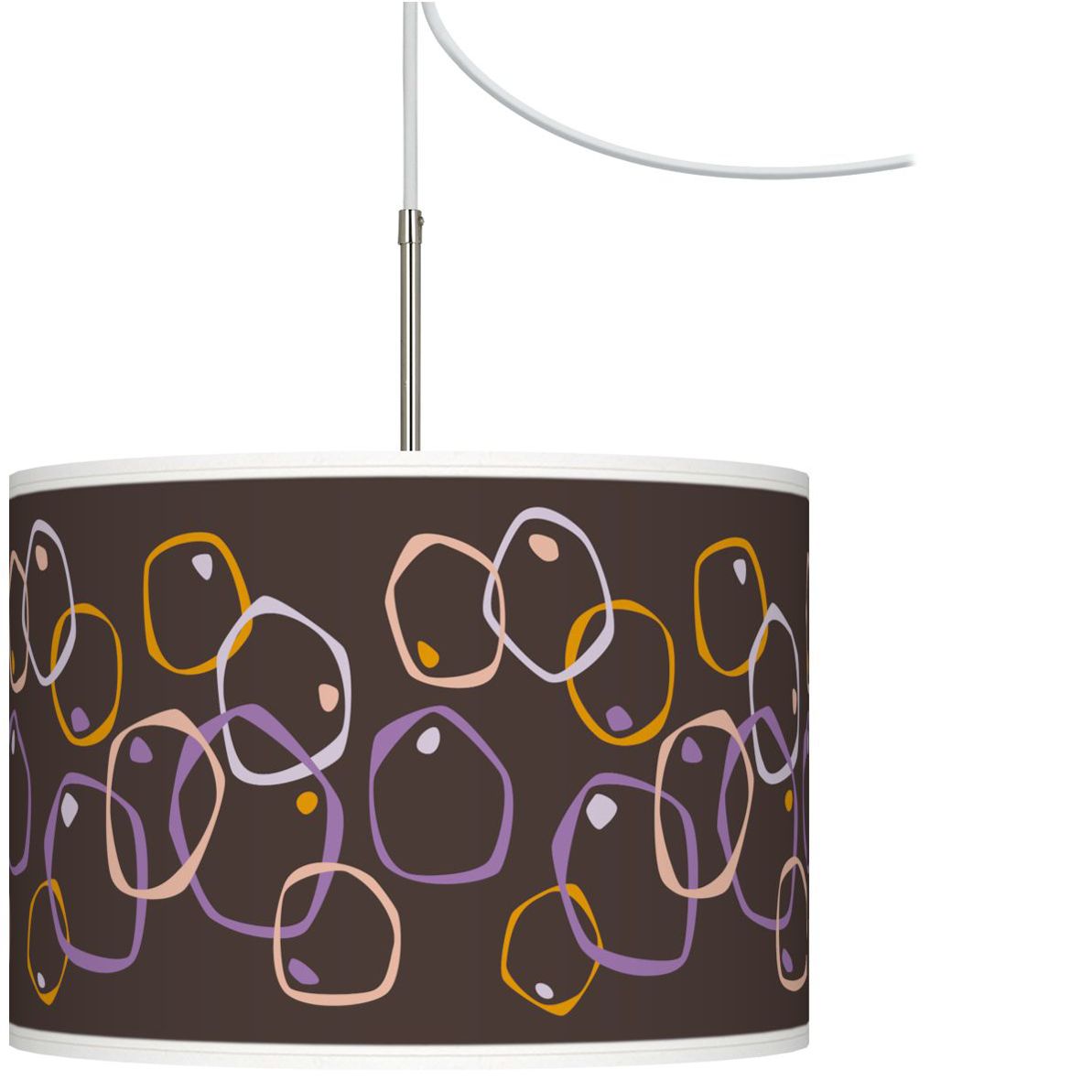 Linger Giclee Glow Swag Style Plug-In Chandelier