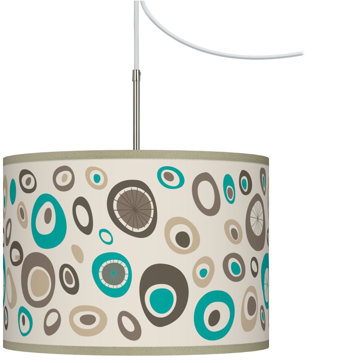 Stammer Giclee Glow Swag Style Plug-In Chandelier