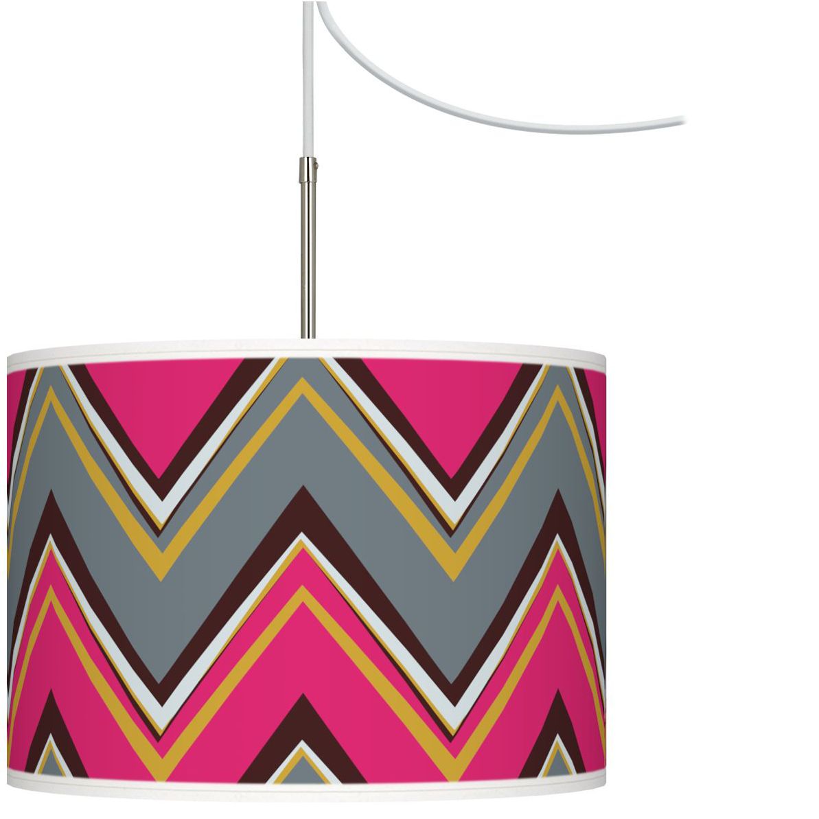Stacy Garcia Chevron Pride Pink Swag Style Chandelier
