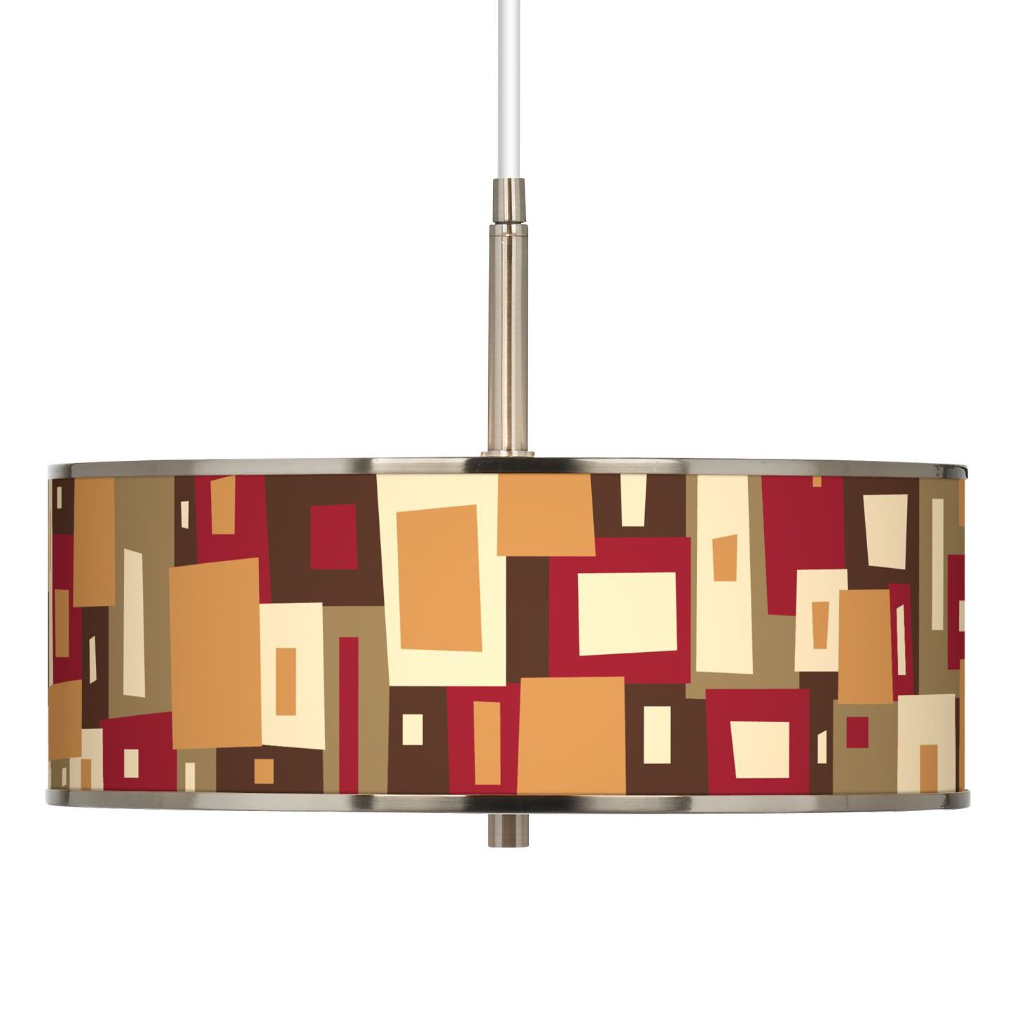 Earth Palette Giclee Glow 16" Wide Pendant Light