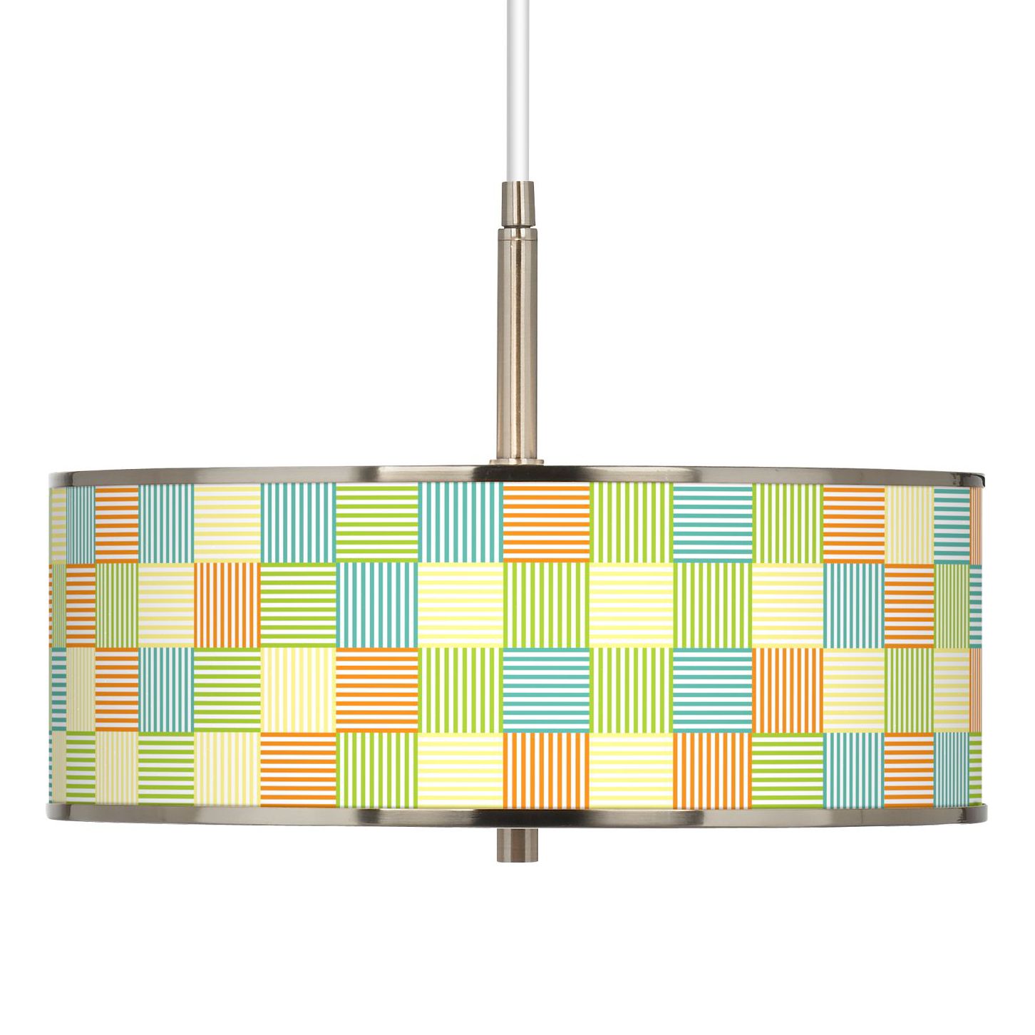 Pixel Light Giclee Glow 16" Wide Pendant Light