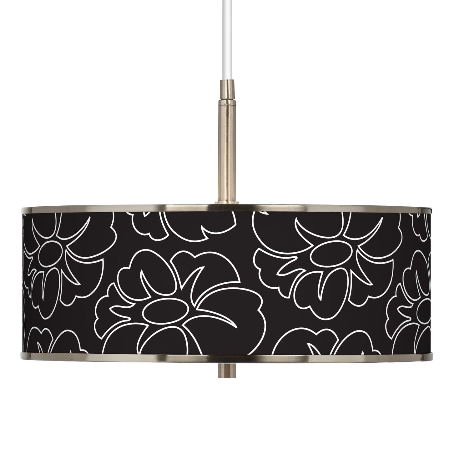 Summer Silhouette Giclee Glow 16" Wide Pendant Light