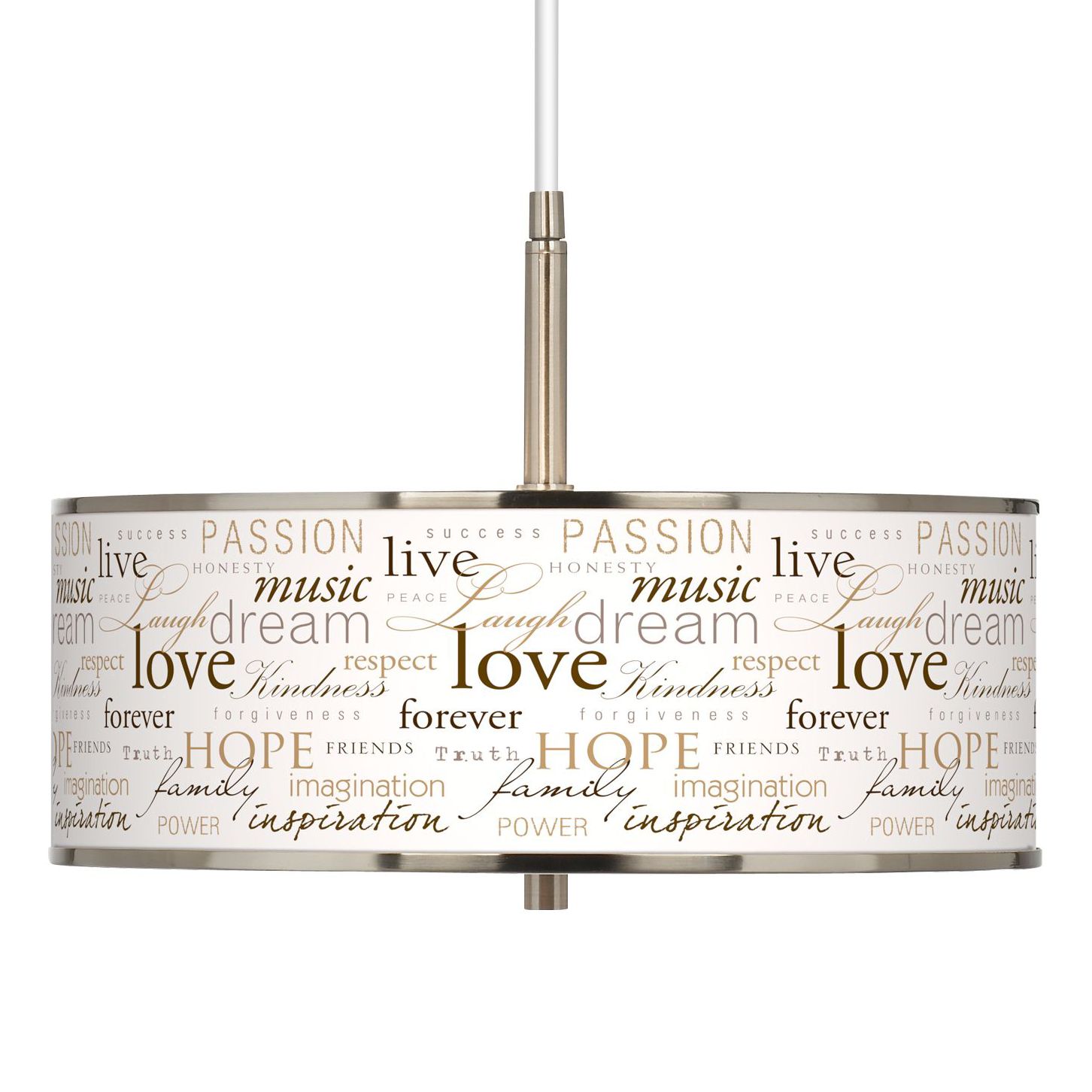 Positivity Giclee Glow 16" Wide Pendant Light