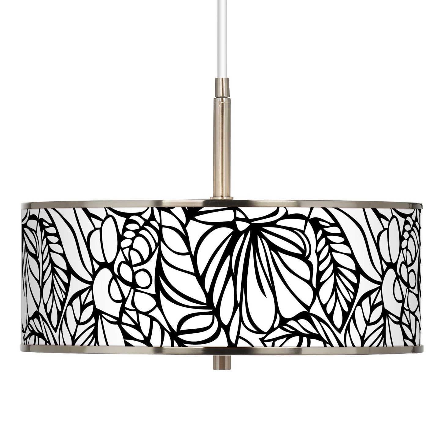 Jungle Moon Giclee Glow 16" Wide Pendant Light