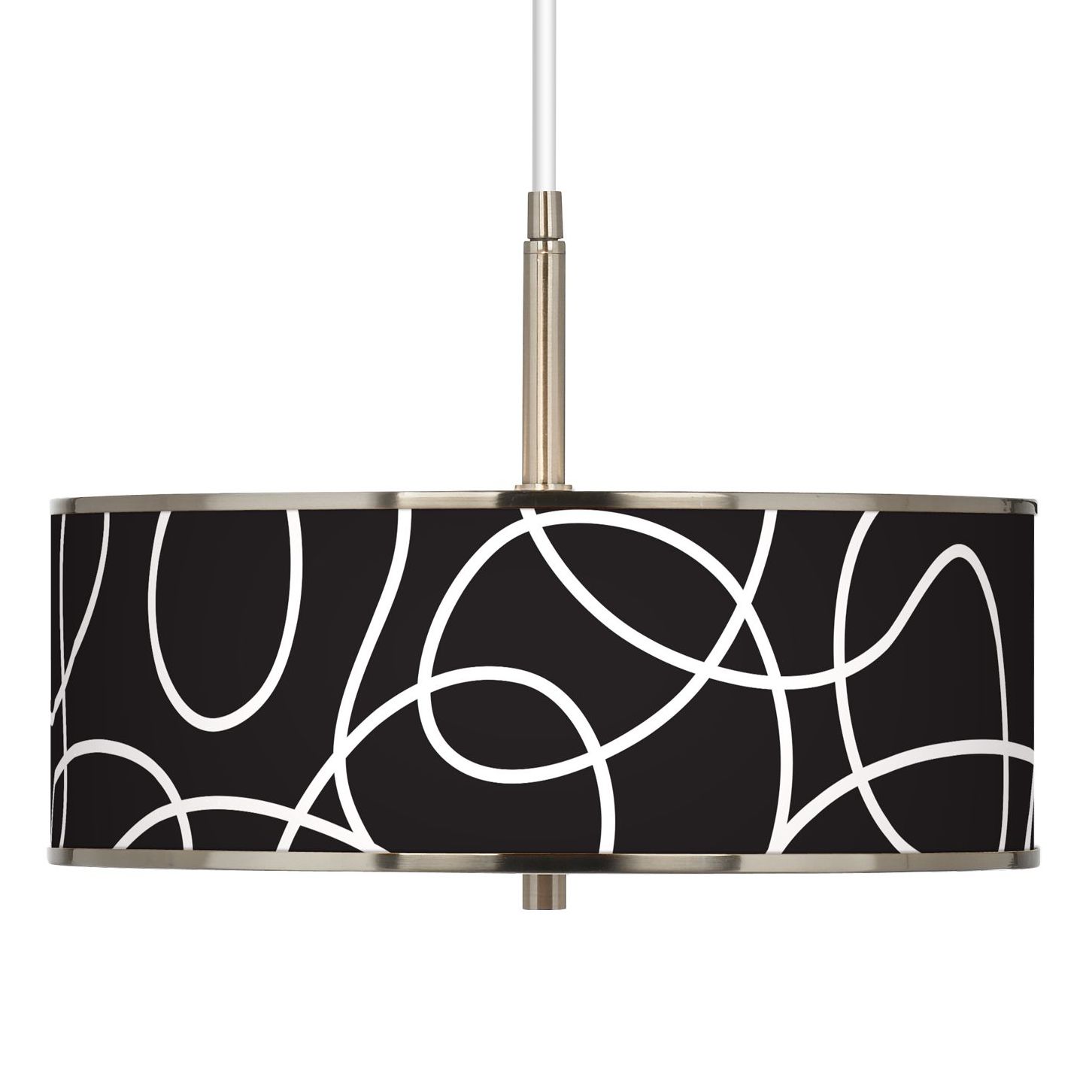 Abstract Giclee Glow 16" Wide Pendant Light