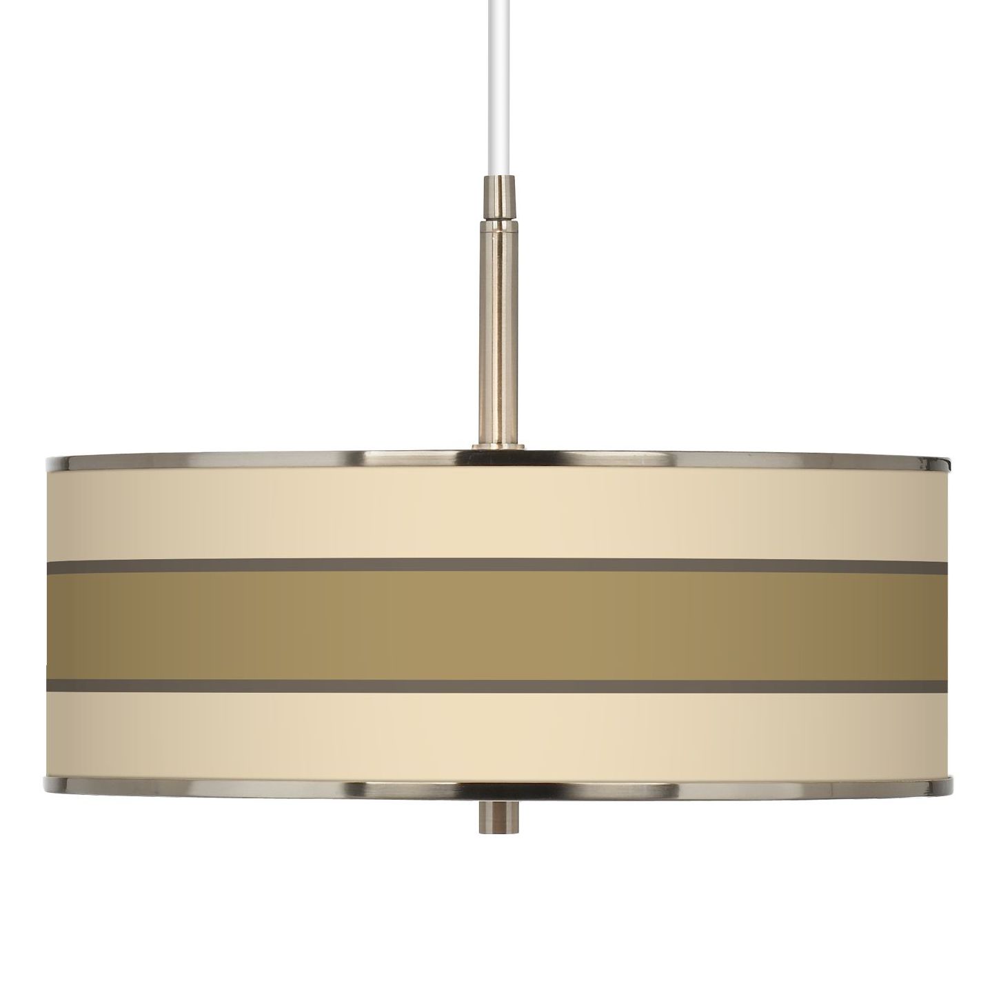 Tones Of Beige Giclee Glow 16" Wide Pendant Light