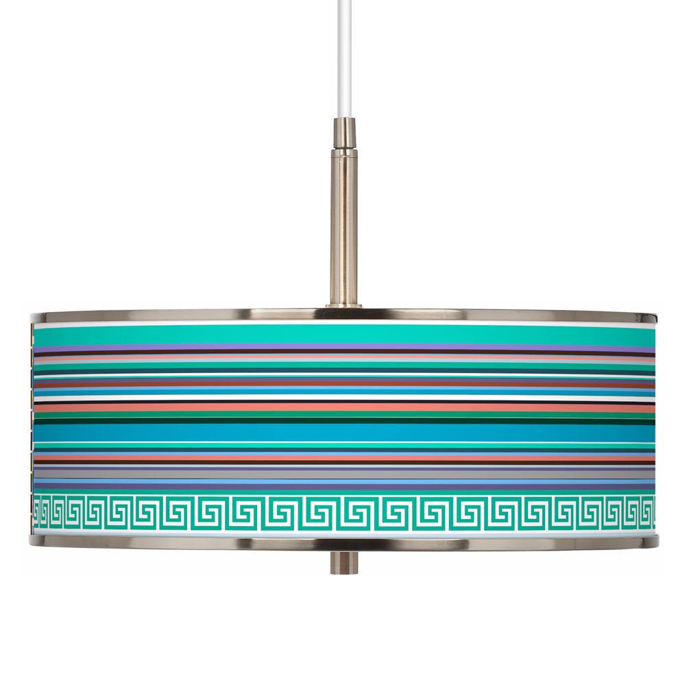Key West Party Time Giclee Glow 16" Wide Pendant Light