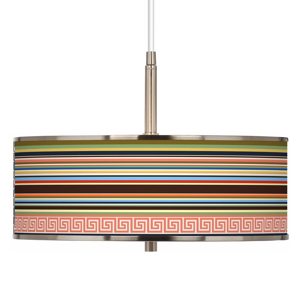 Island Party Time Giclee Glow 16" Wide Pendant Light