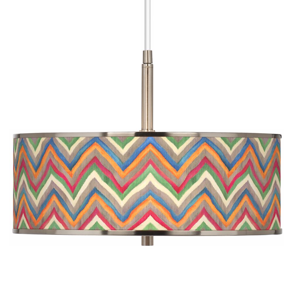 Canyon Waves Giclee Glow 16" Wide Pendant Light