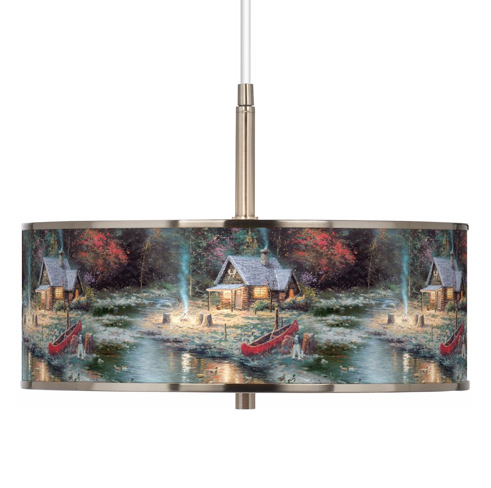Thomas Kinkade The End Of A Perfect Day II 16" Pendant