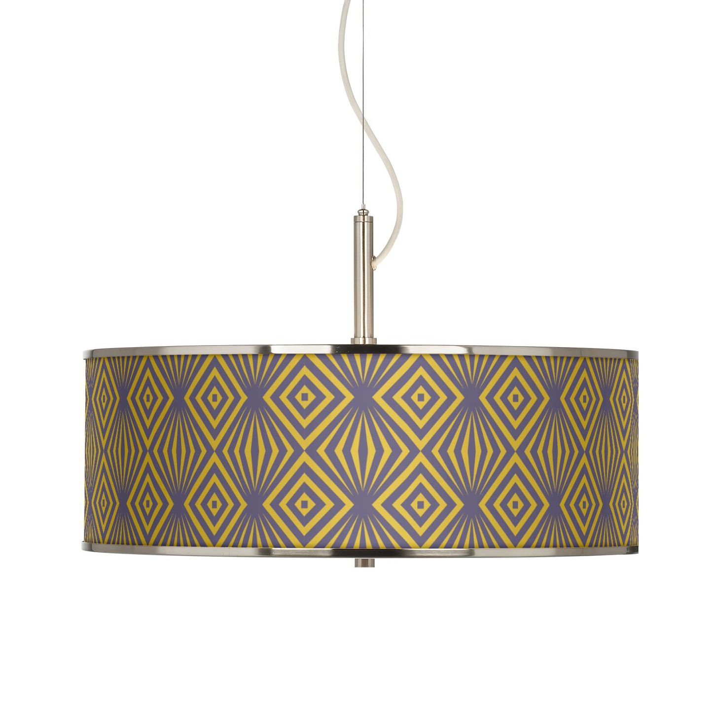 Deco Revival Giclee Glow 20" Wide Pendant Light
