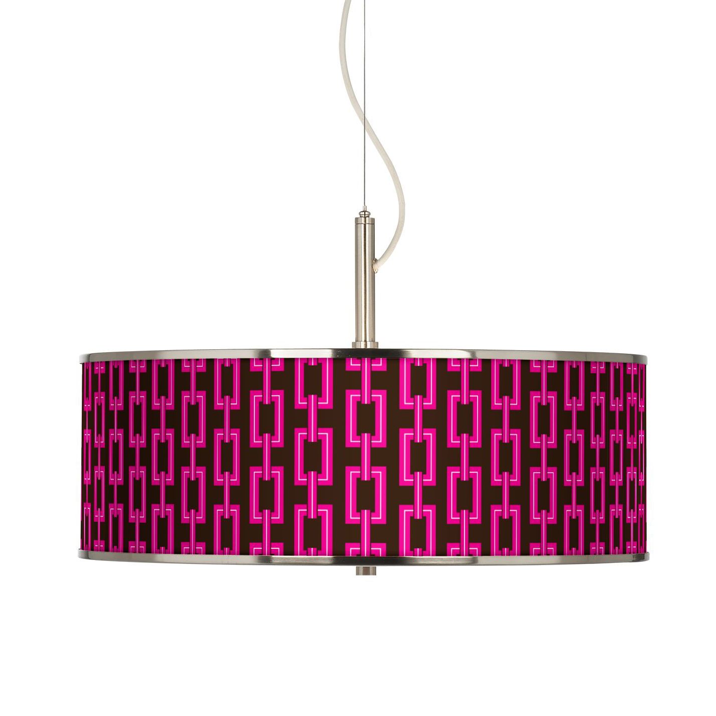 Chain Links Giclee Glow 20" Wide Pendant Light