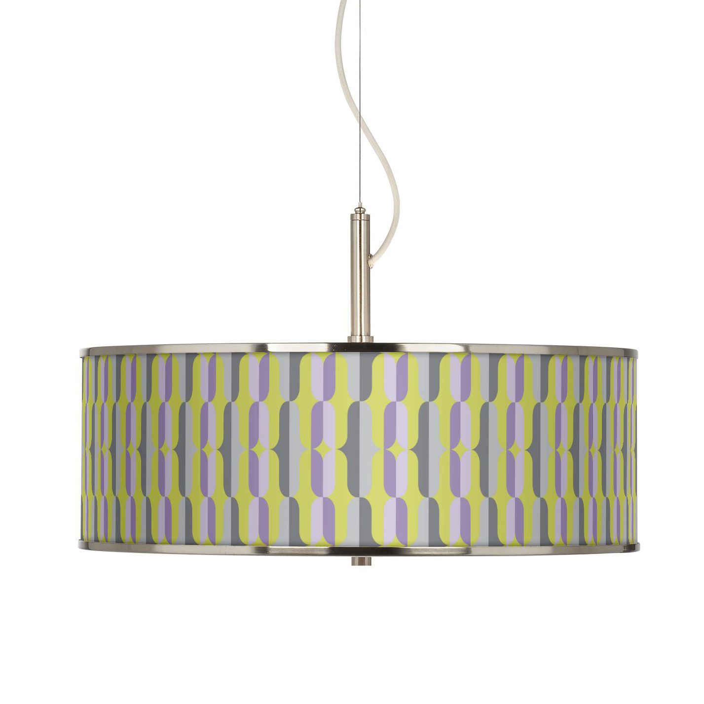 Side By Side Giclee Glow 20" Wide Pendant Light