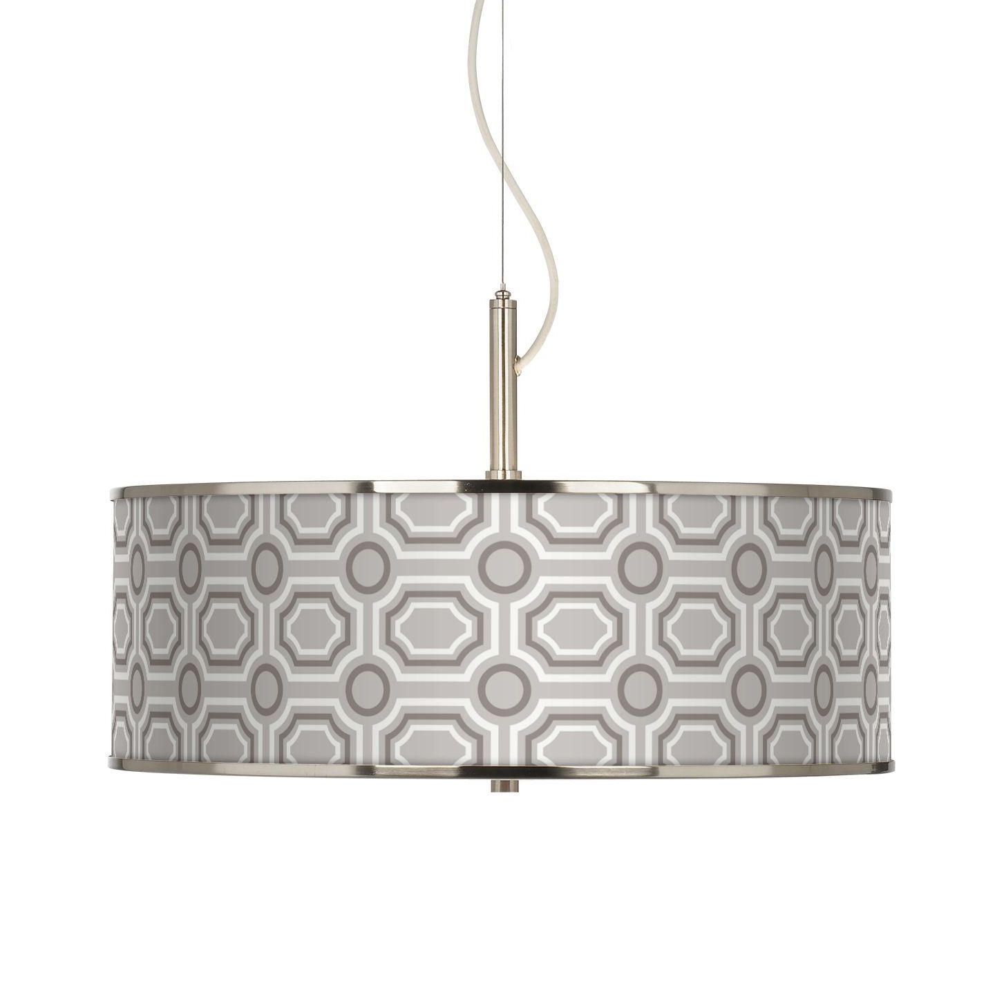 Luxe Tile Giclee Glow 20" Wide Pendant Light