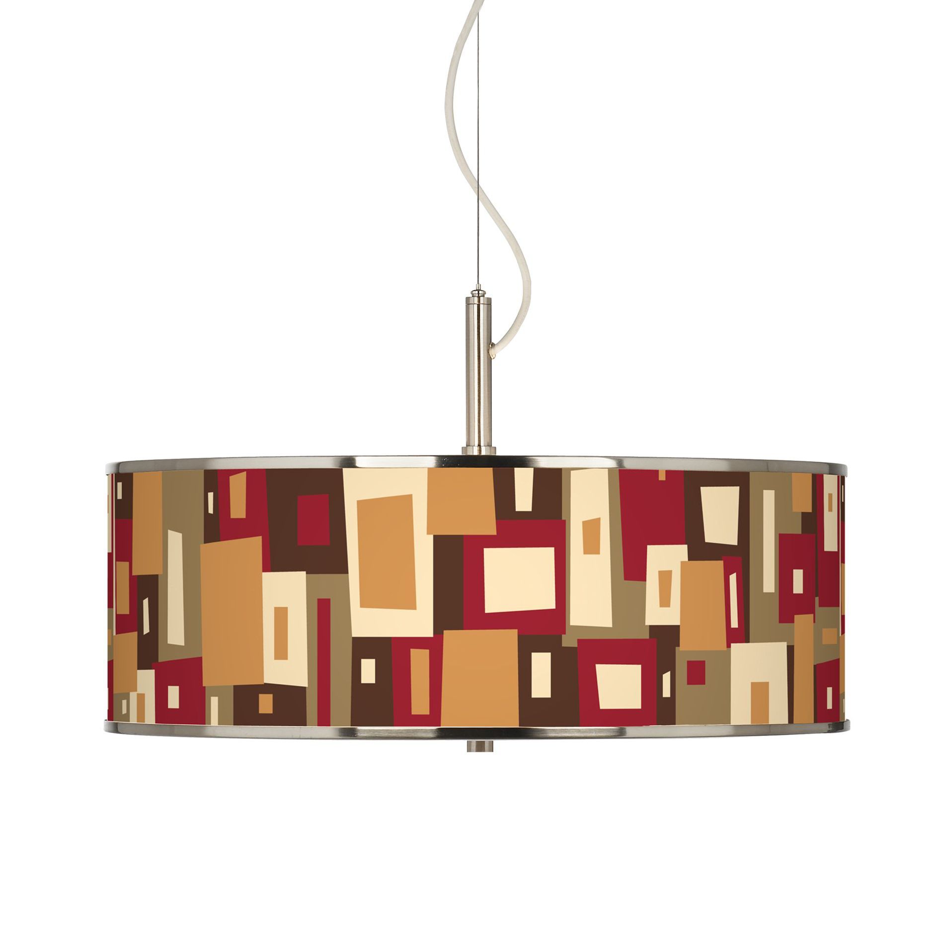 Earth Palette Giclee Glow 20" Wide Pendant Light