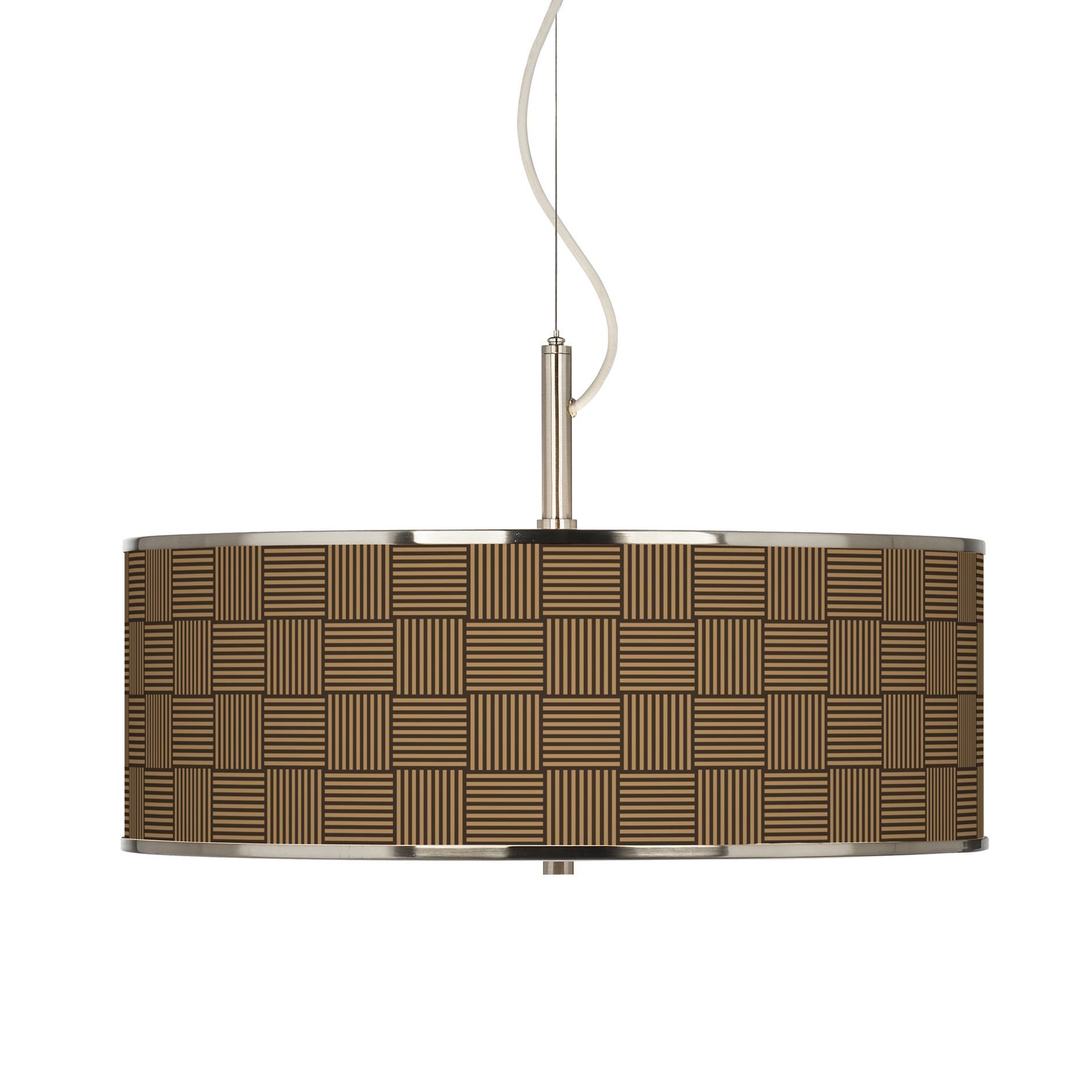 Crisscross Giclee Glow 20" Wide Pendant Light