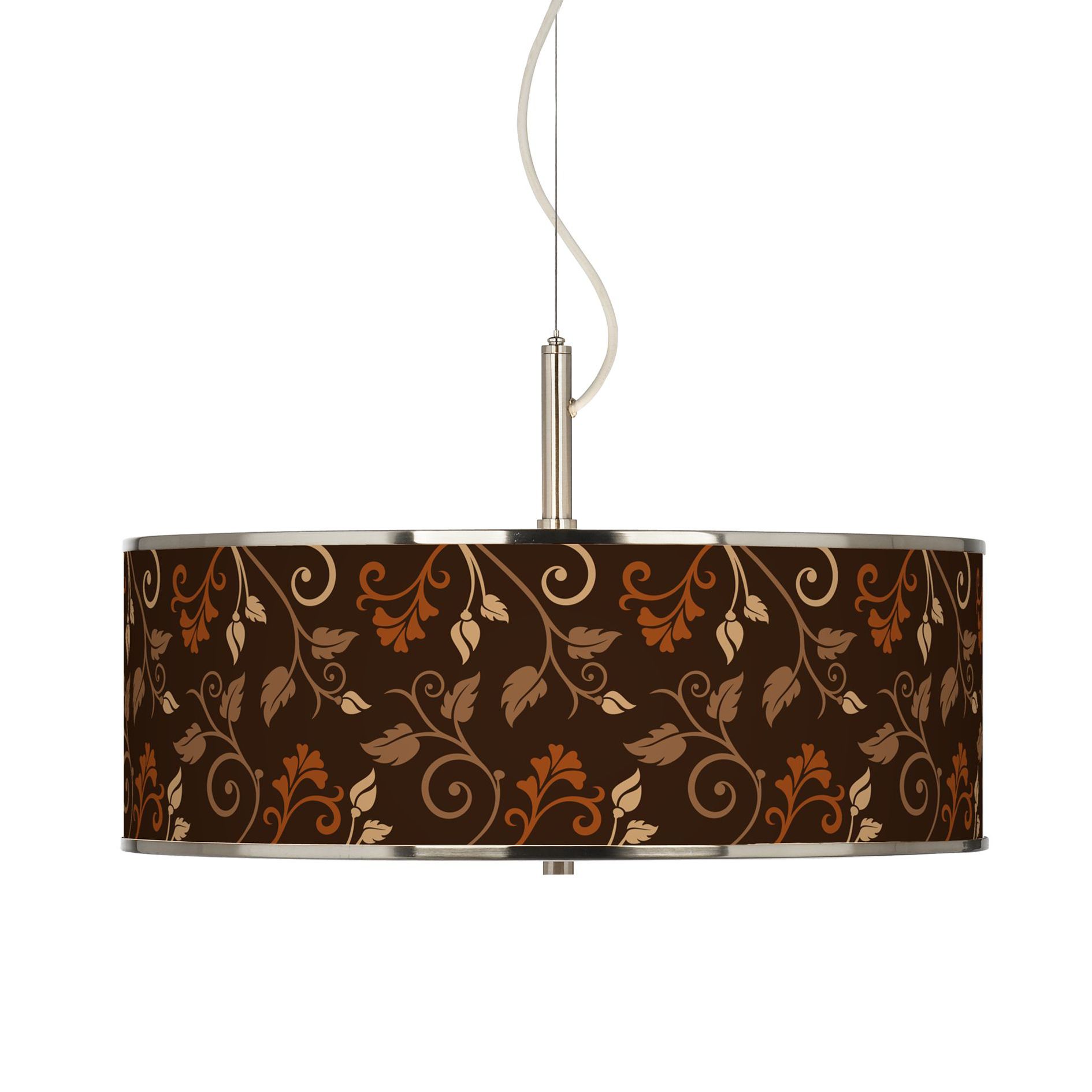 Foliage Giclee Glow 20" Wide Pendant Light
