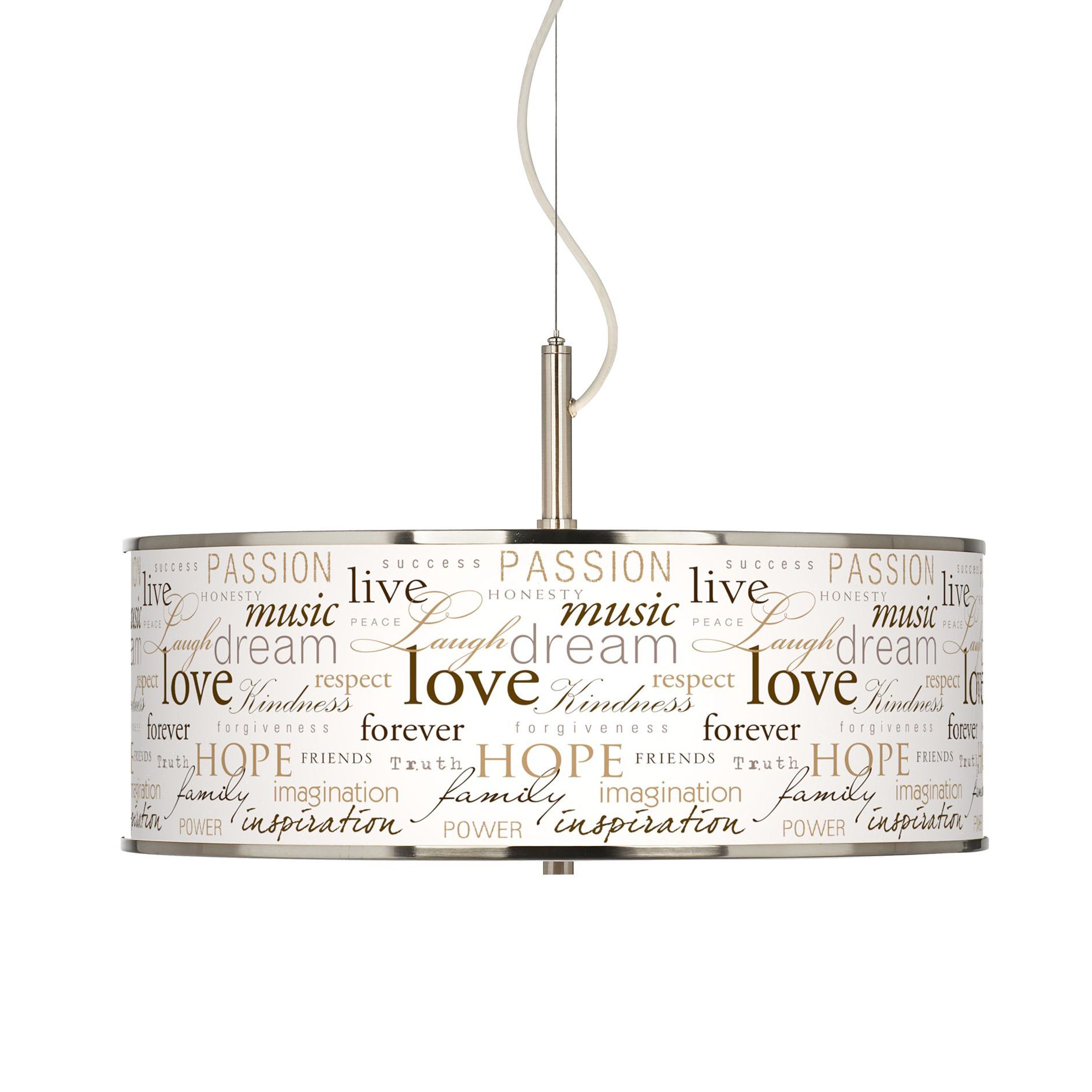 Positivity Giclee Glow 20" Wide Pendant Light