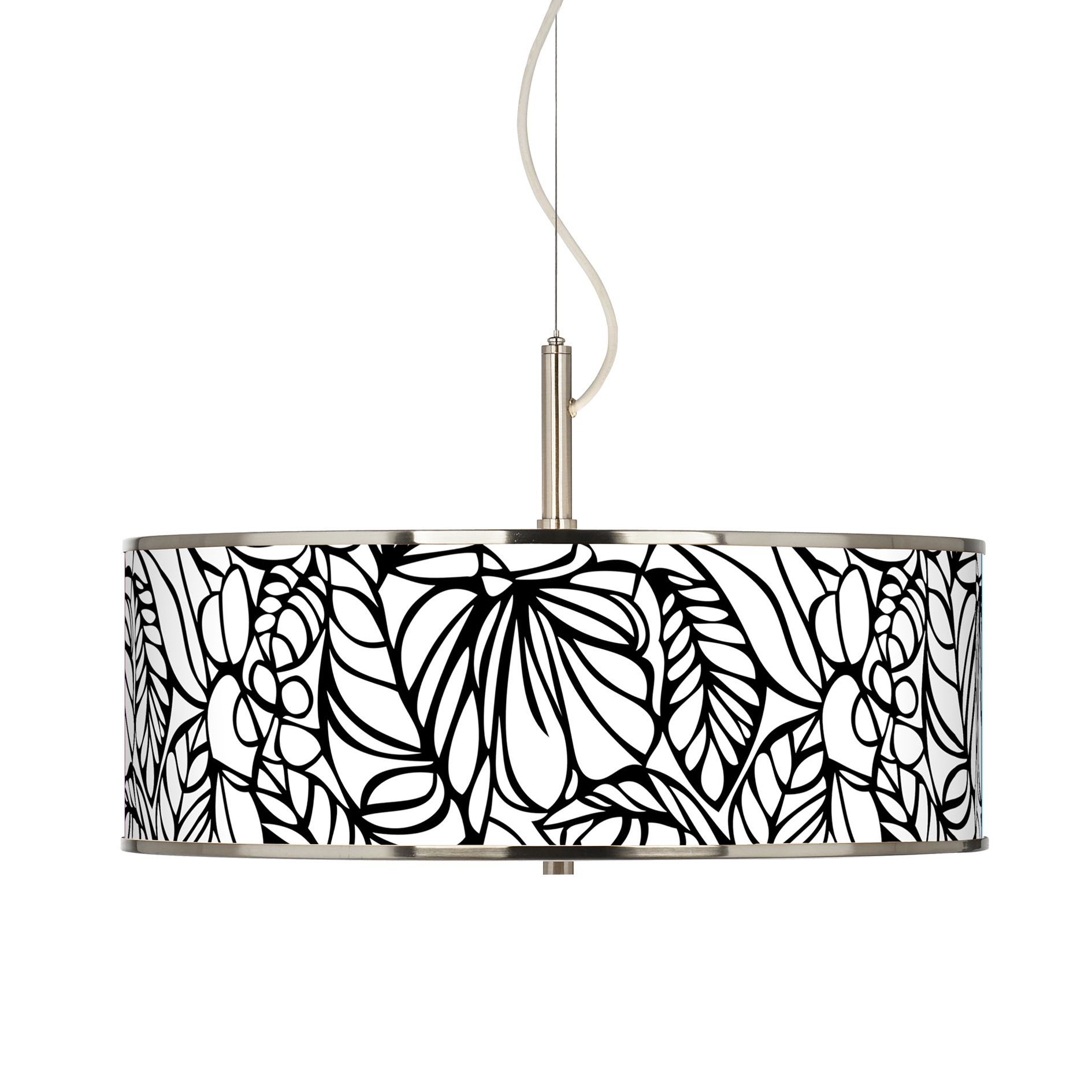 Jungle Moon Giclee Glow 20" Wide Pendant Light
