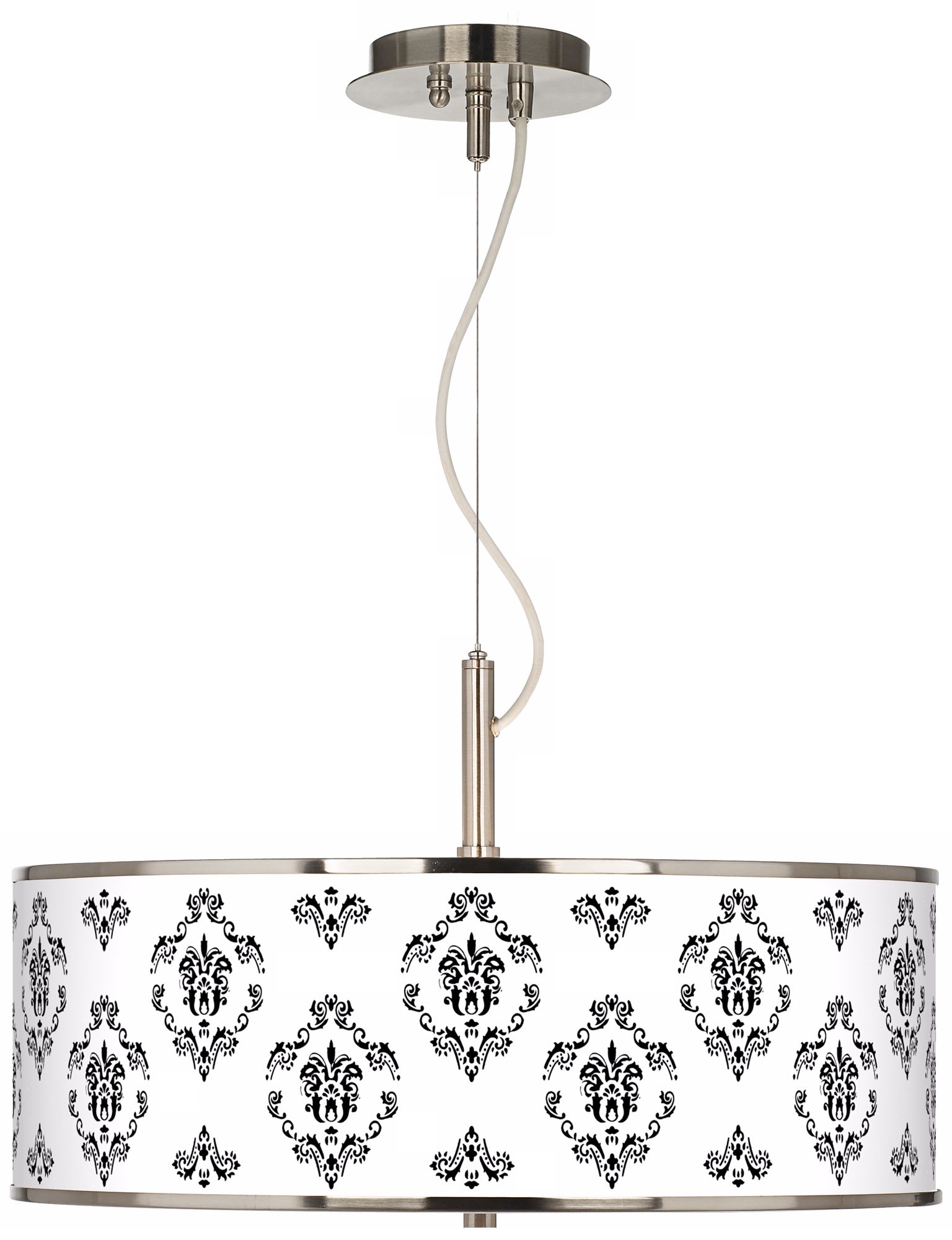 French Crest Giclee Glow 20" Wide Pendant Light