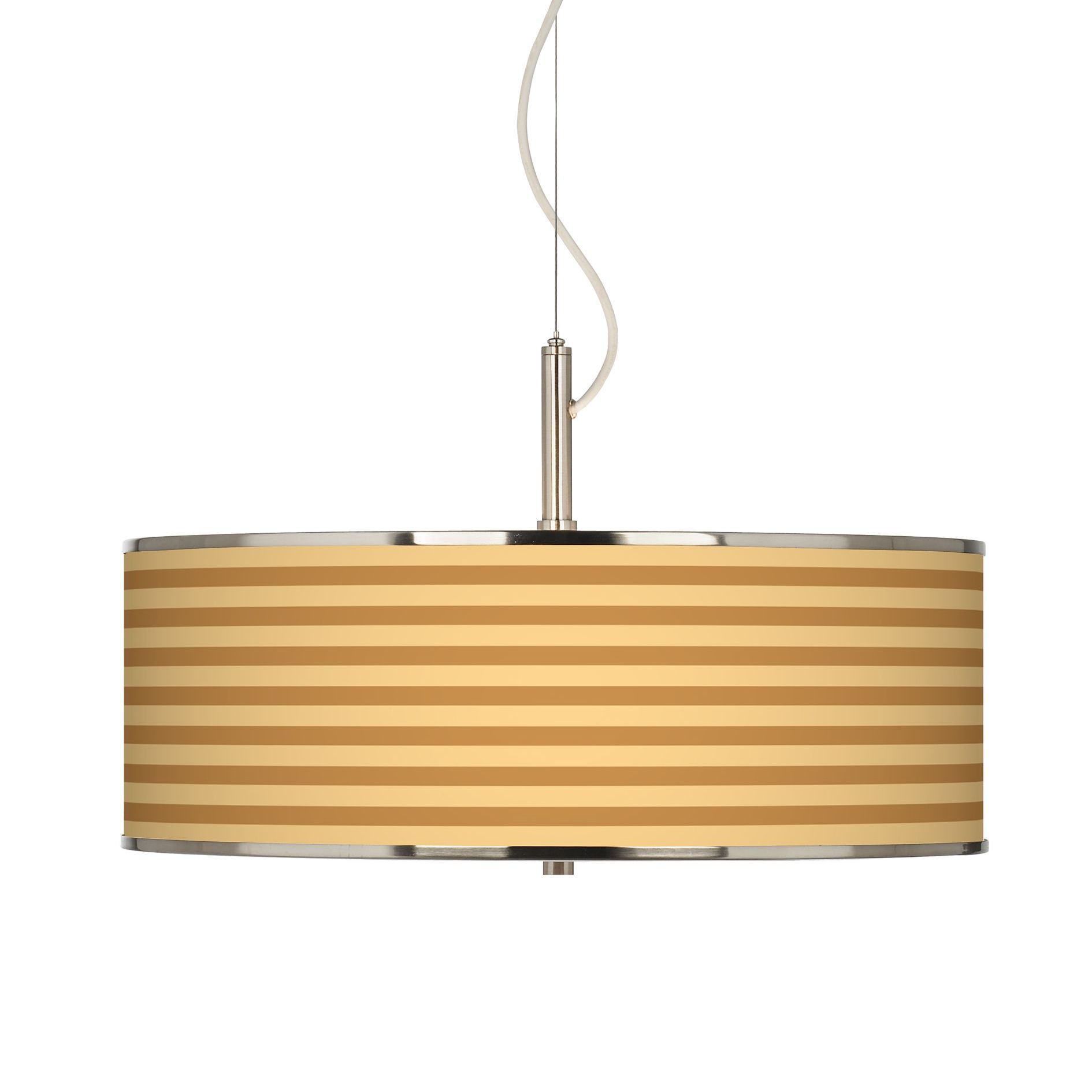 Butterscotch Parallels Giclee Glow 20" Wide Pendant Light