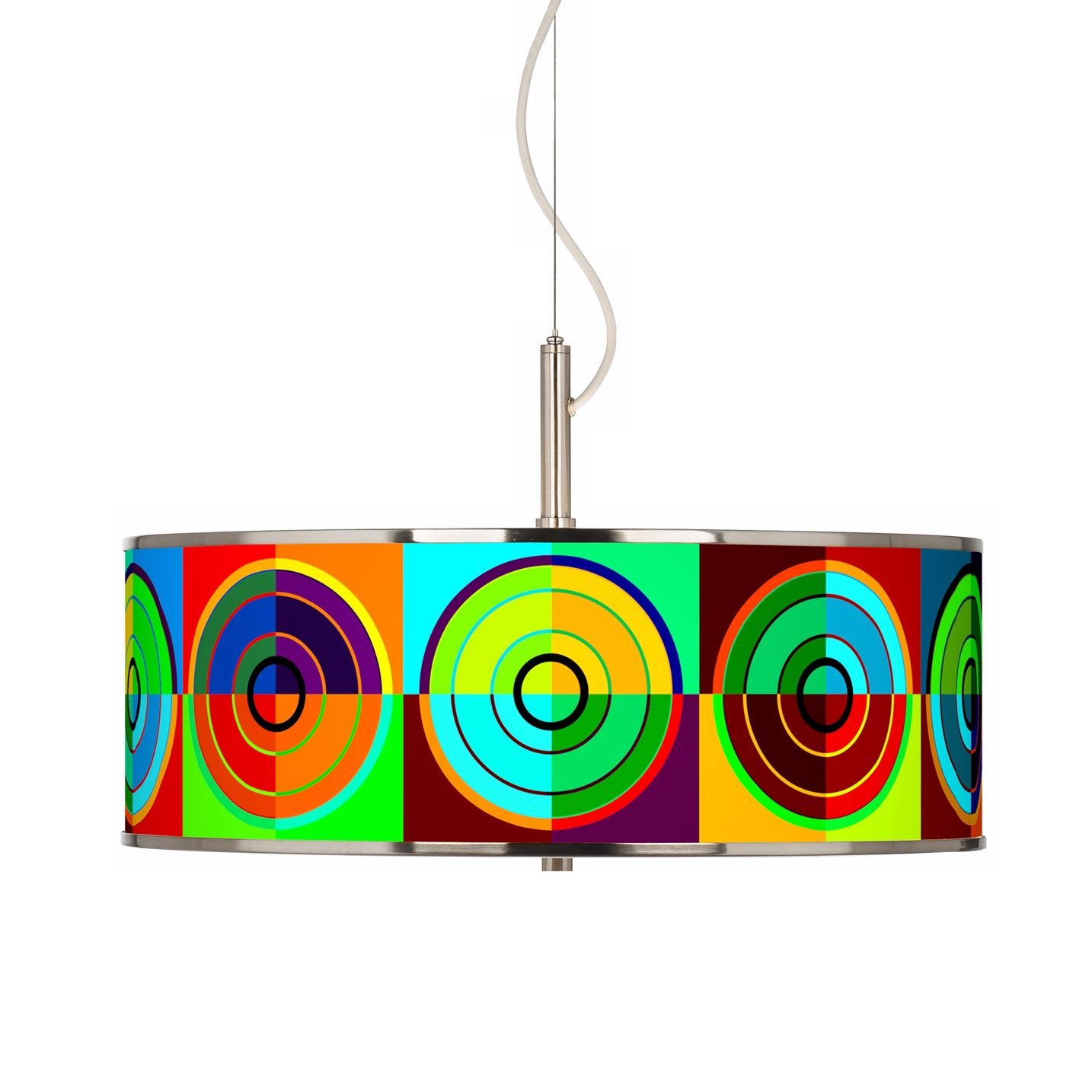 Circle Parade Giclee Glow 20" Wide Pendant Light