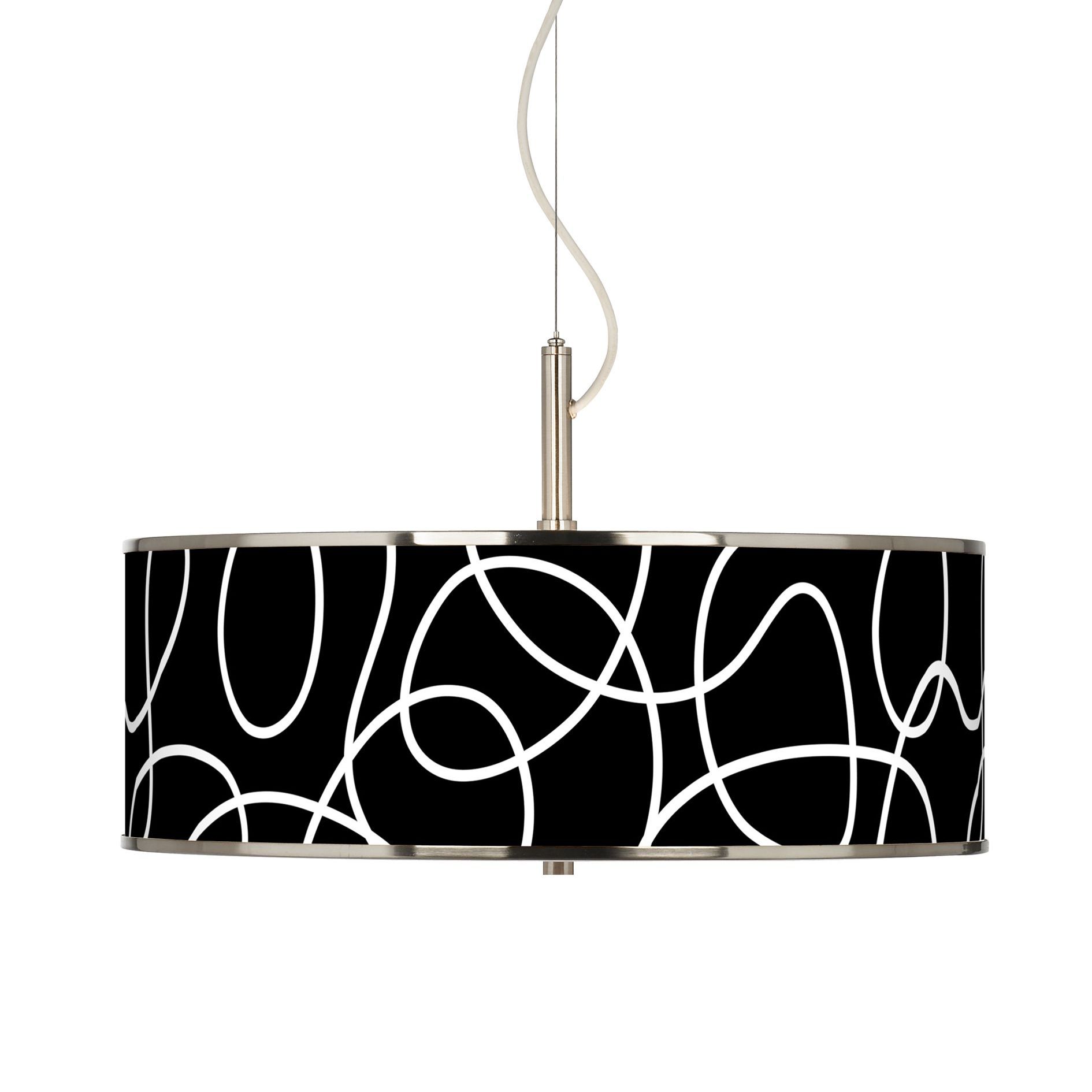 Abstract Giclee Glow 20" Wide Pendant Light