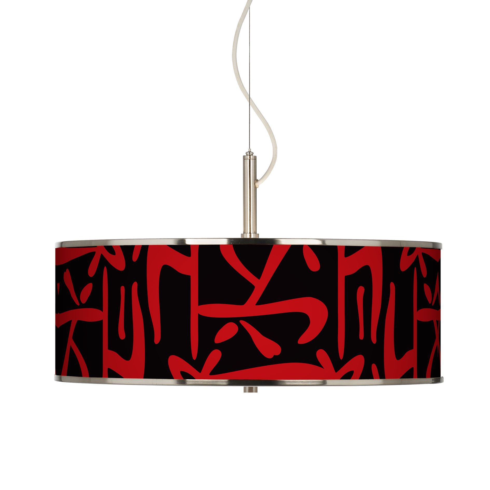 Asian Flair Giclee Glow 20" Wide Pendant Light