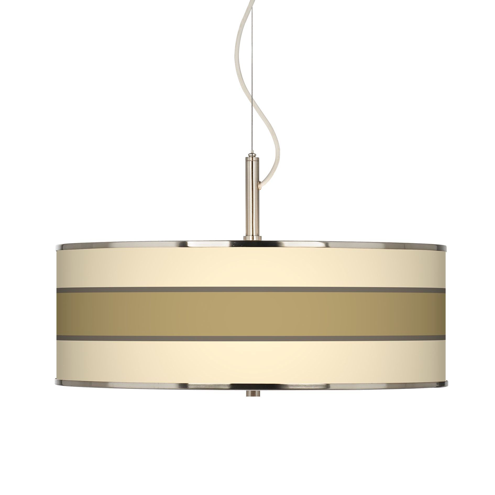 Tones Of Beige Giclee Glow 20" Wide Pendant Light