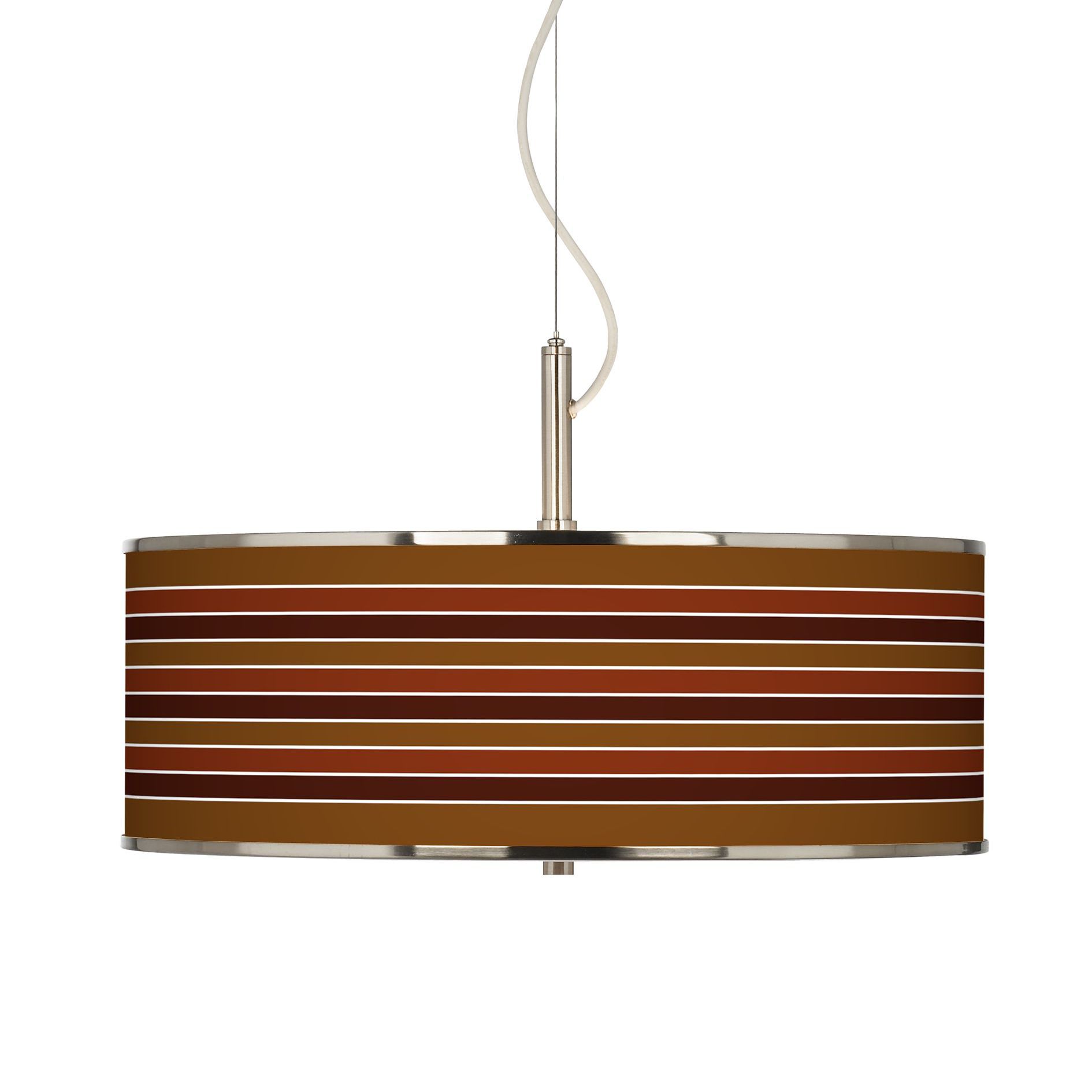 Tones Of Sienna Giclee Glow 20" Wide Pendant Light