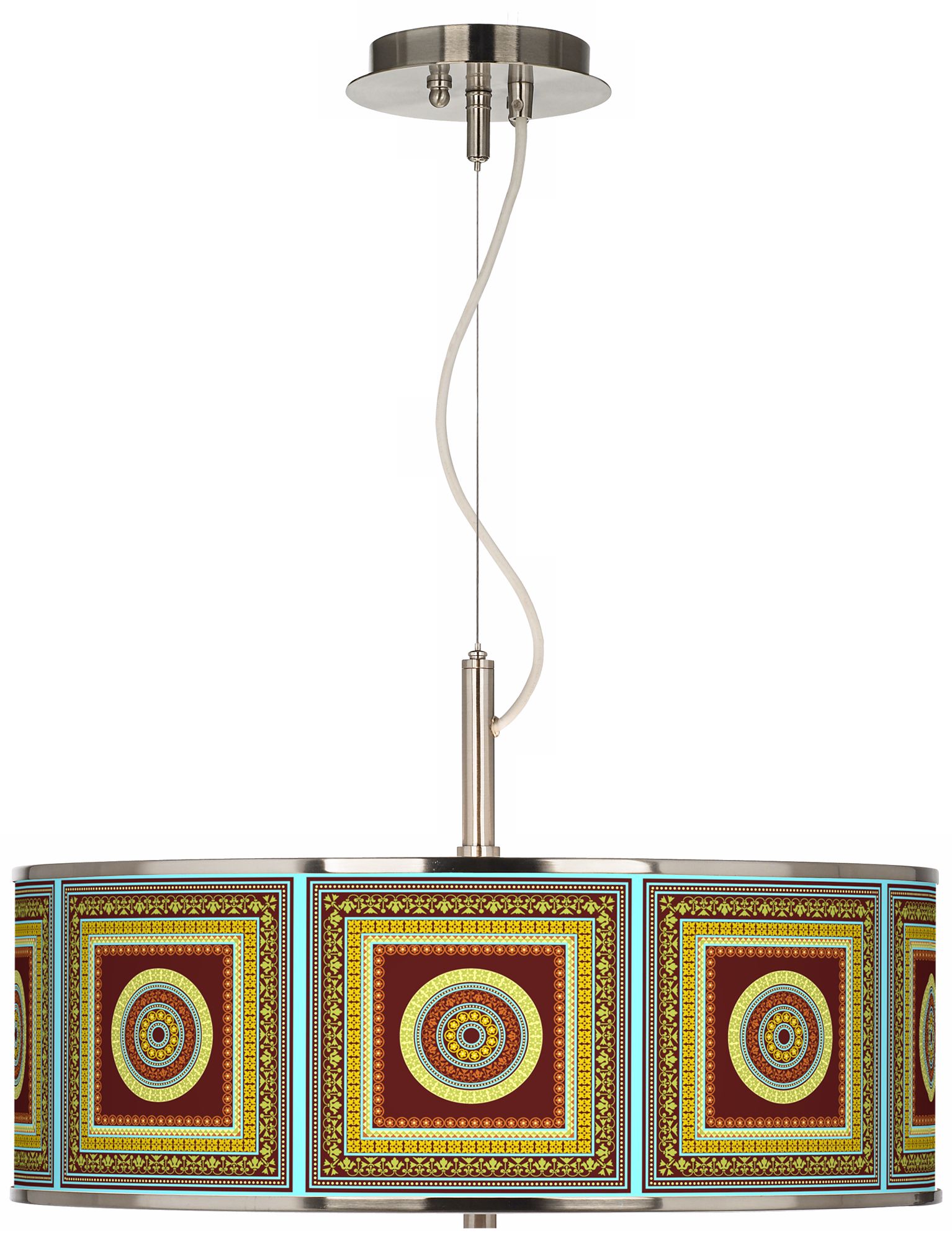 Stacy Garcia Tiber Medallion Garnet 20" Wide Pendant Light
