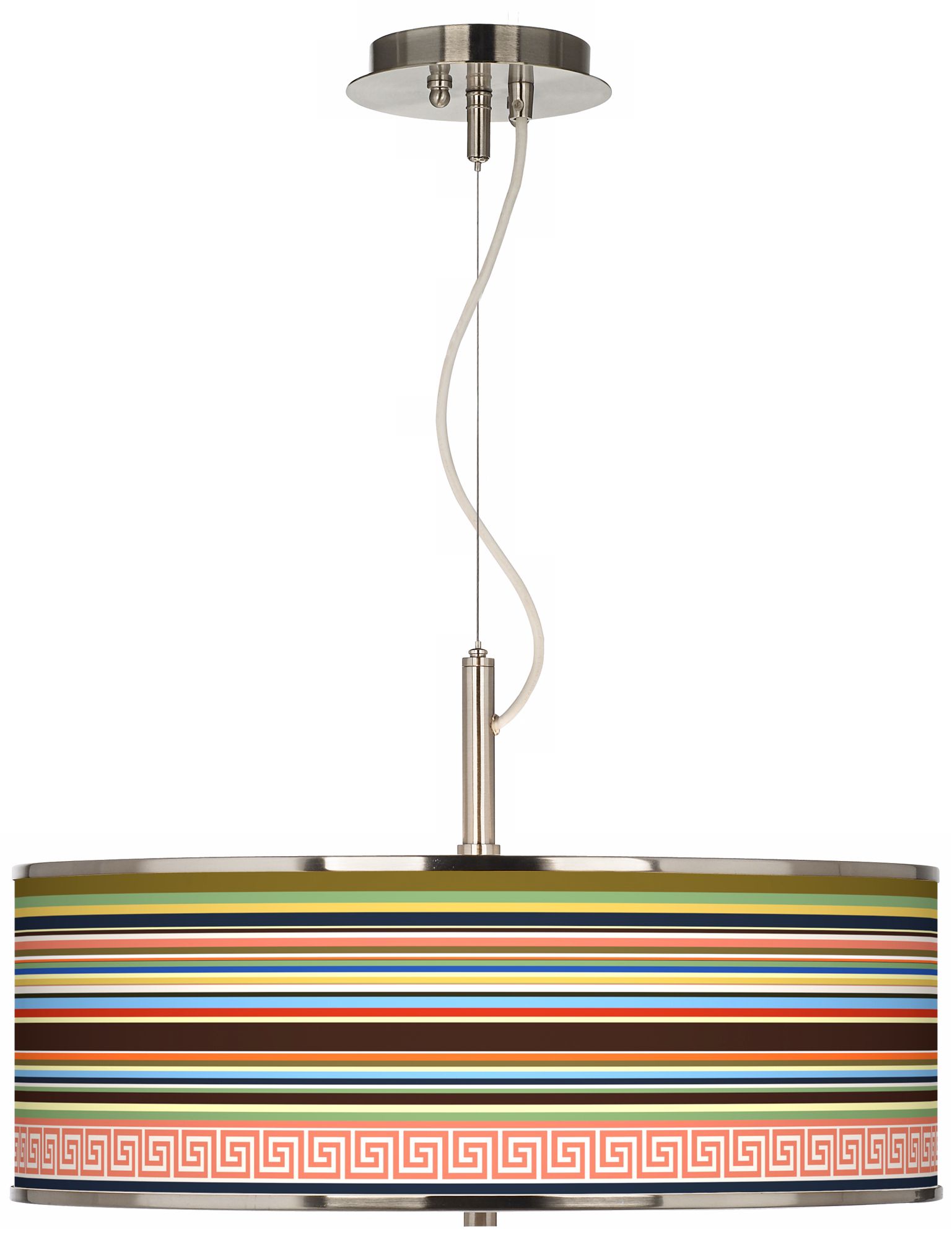 Island Party Time Giclee Glow 20" Wide Pendant Light