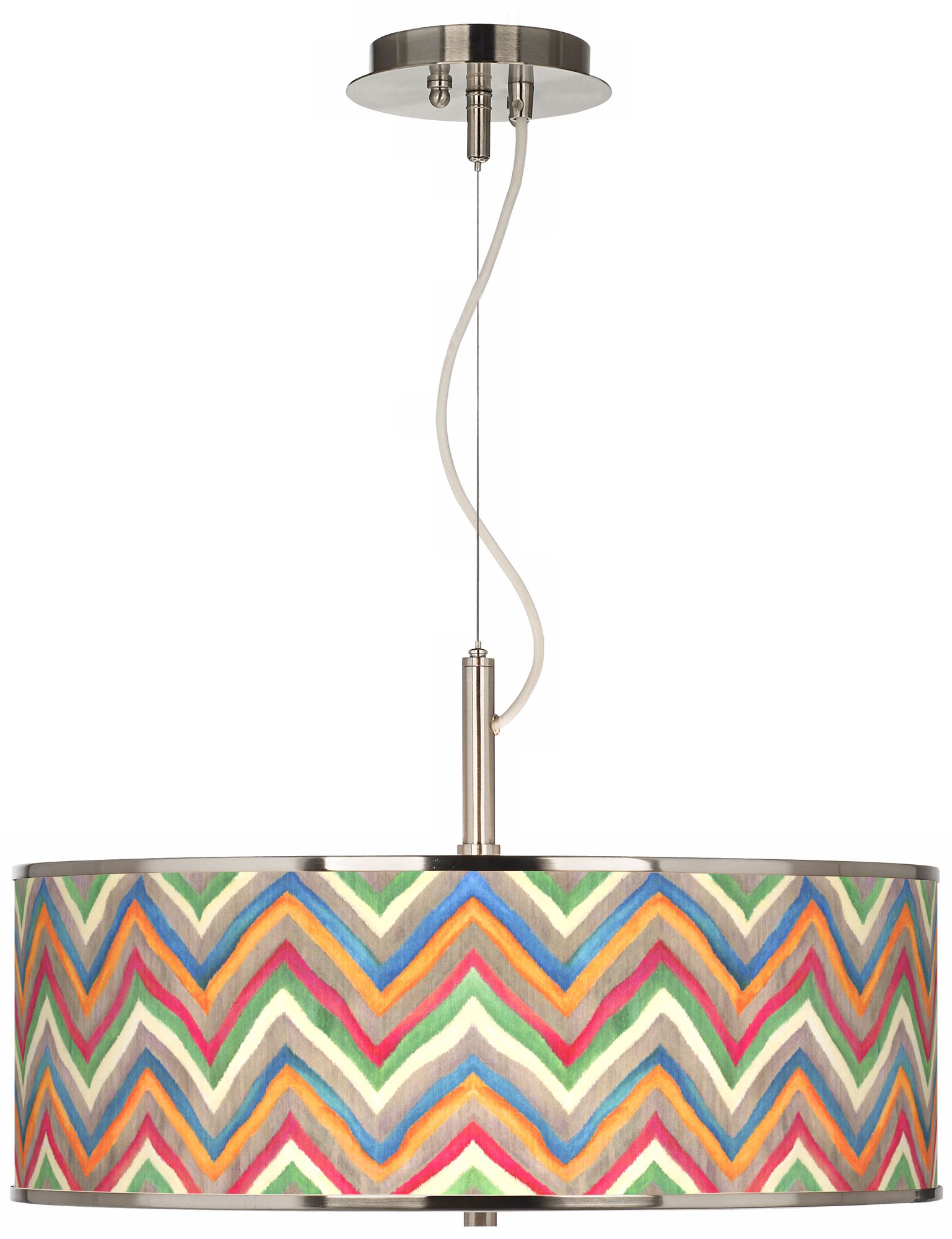 Canyon Waves Giclee Glow 20" Wide Pendant Light