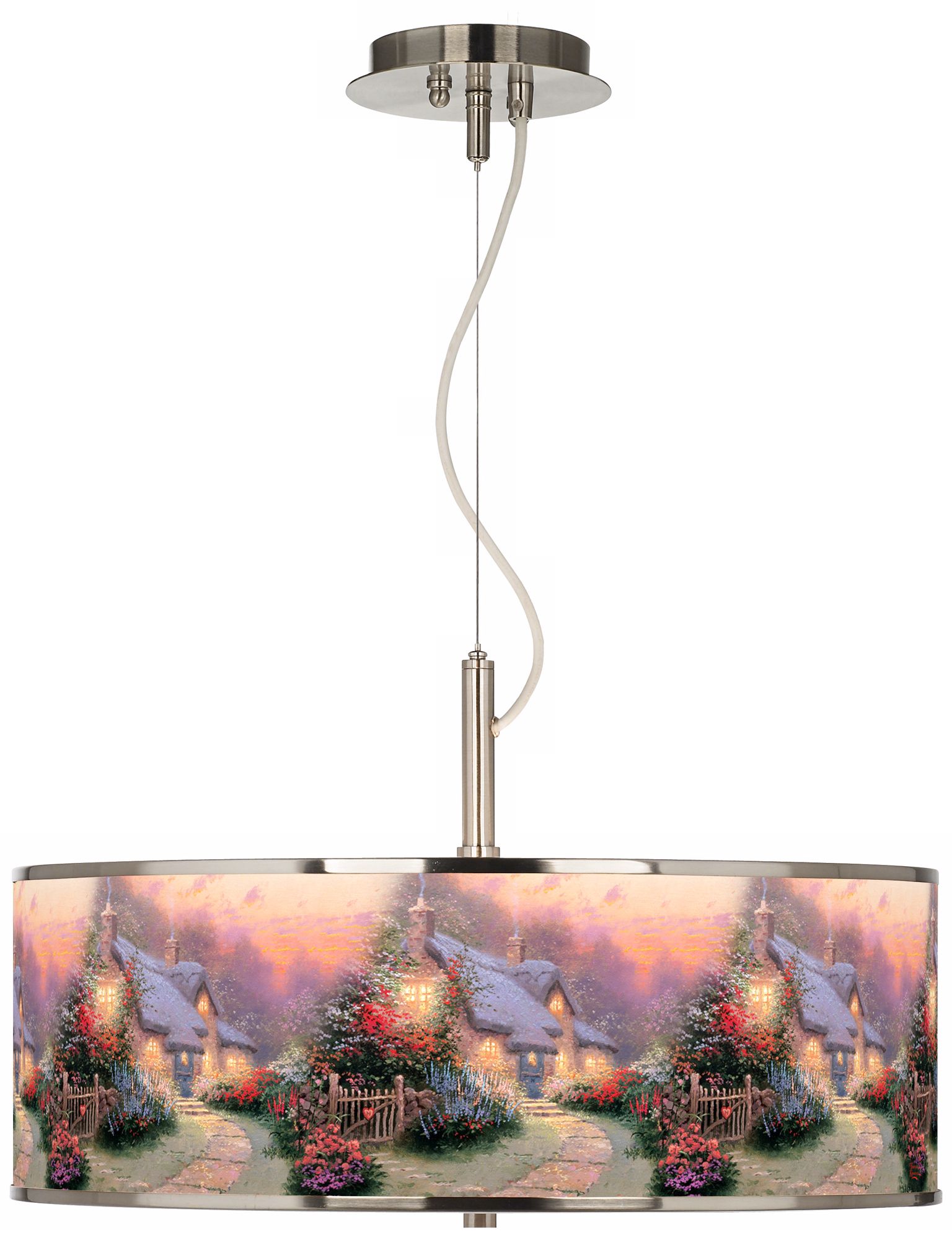 Thomas Kinkade Glory of Evening 20" Wide Pendant Light