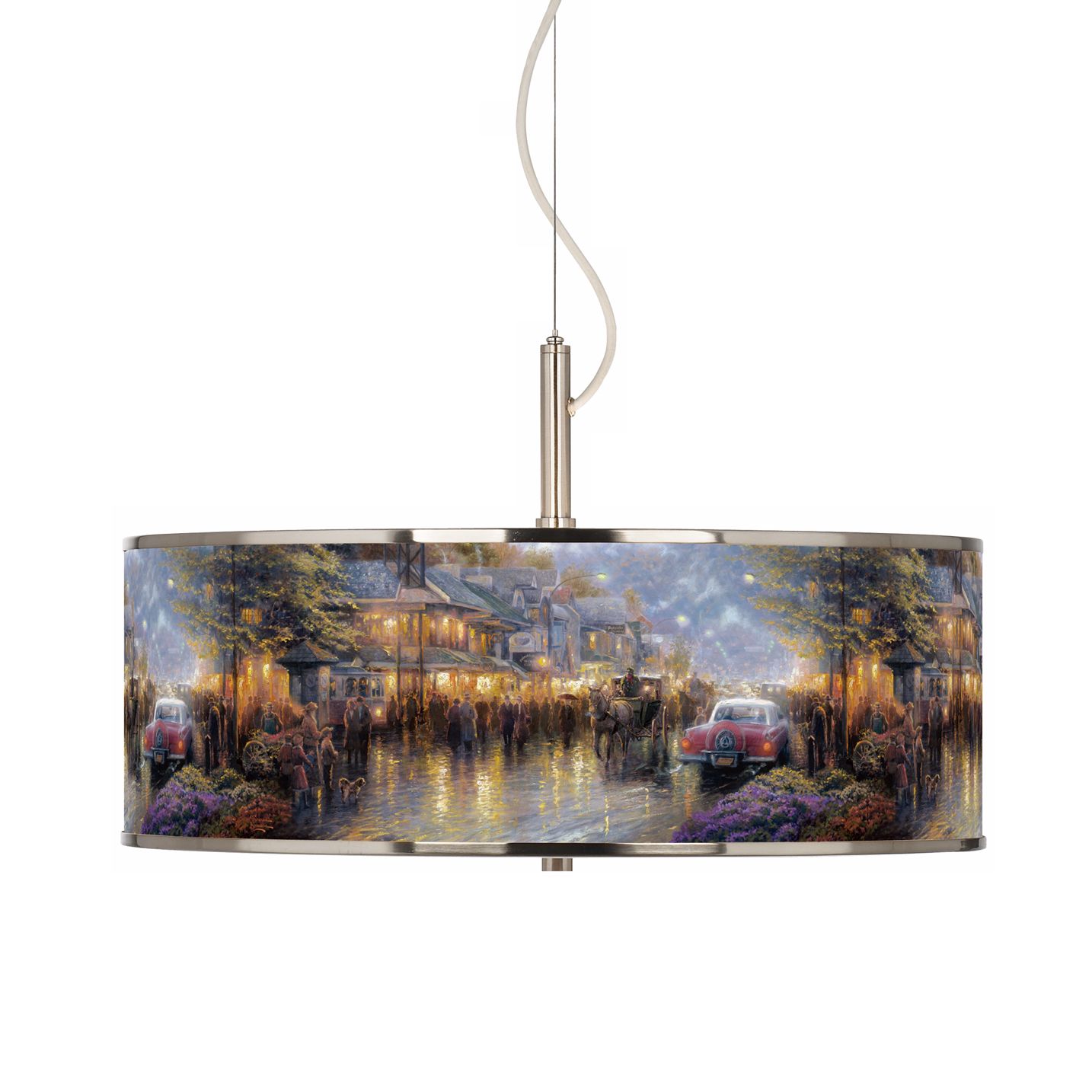 Thomas Kinkade Mountain Memories 20" Wide Pendant Light