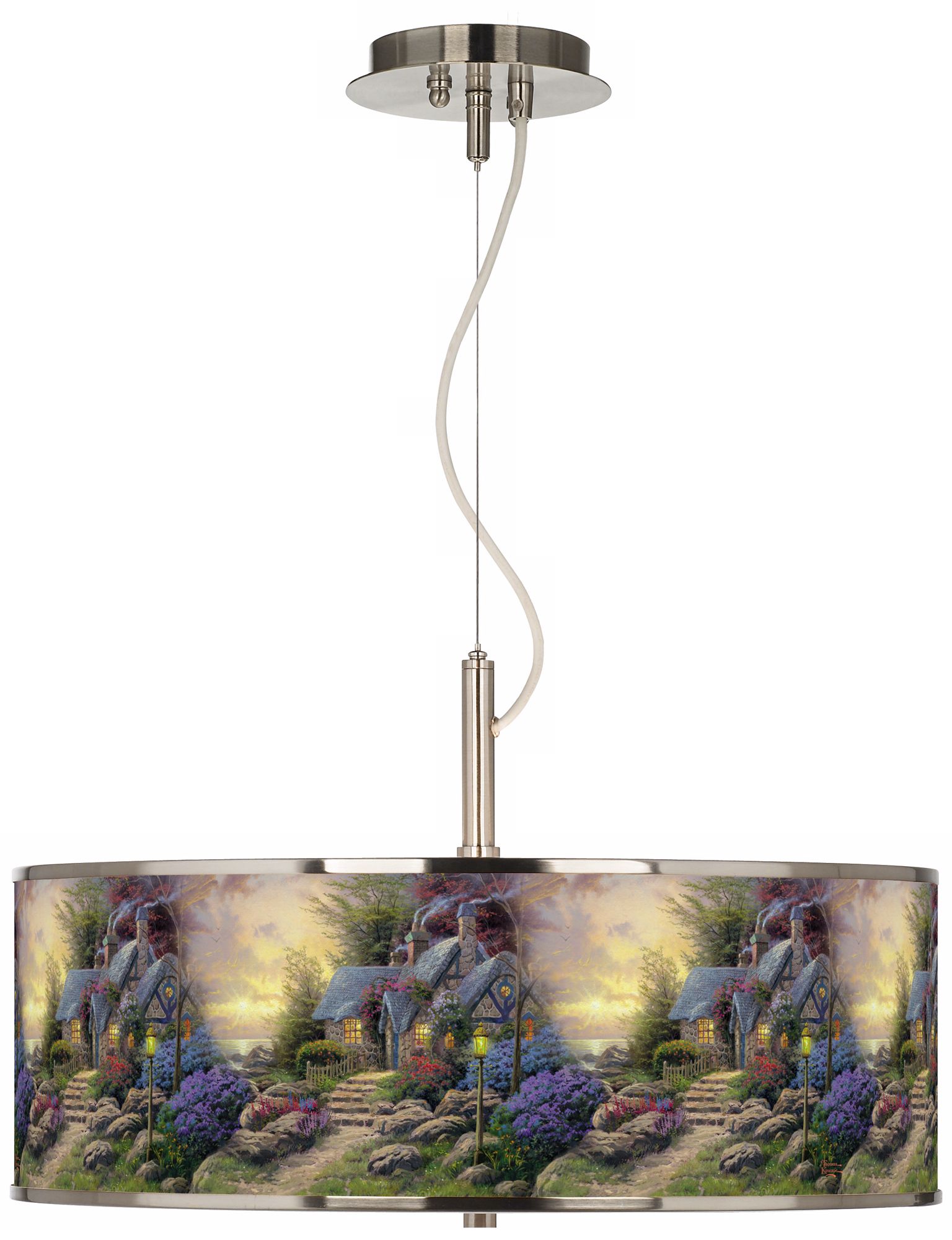 Thomas Kinkade Seaside Hideaway 20" Wide Pendant Light