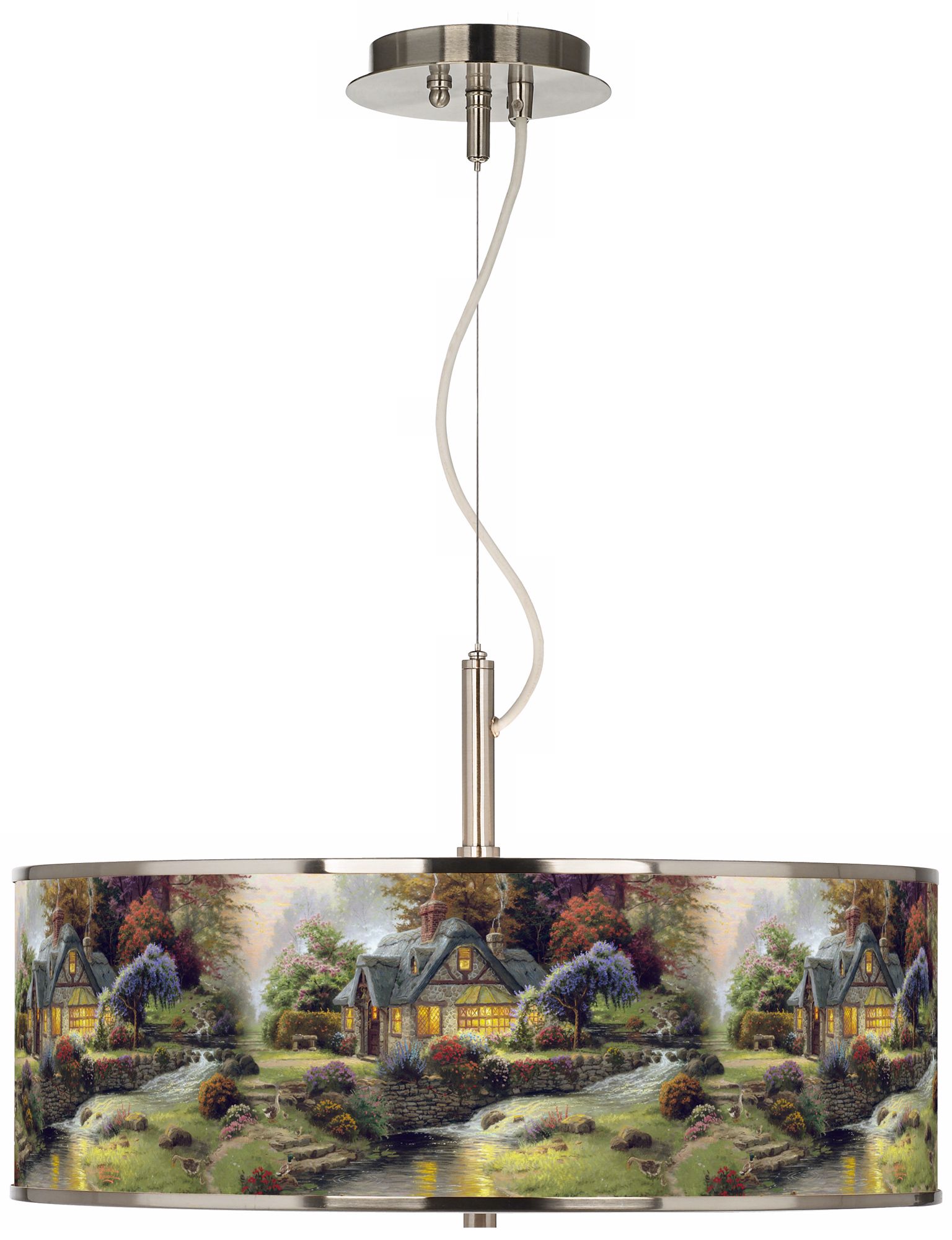 Thomas Kinkade Stillwater Cottage 20" Wide Pendant Light