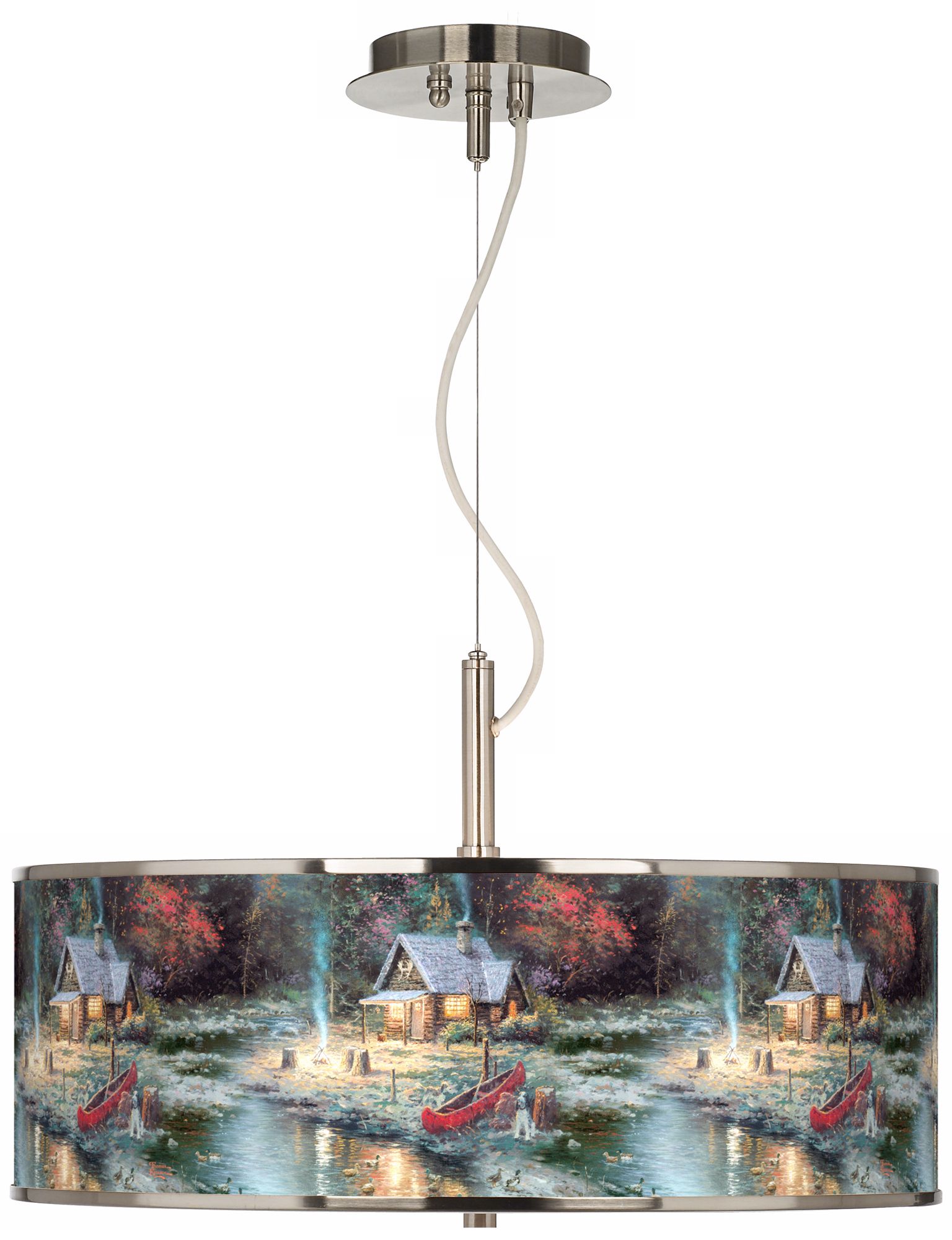 Thomas Kinkade The End Of A Perfect Day II 20" Pendant