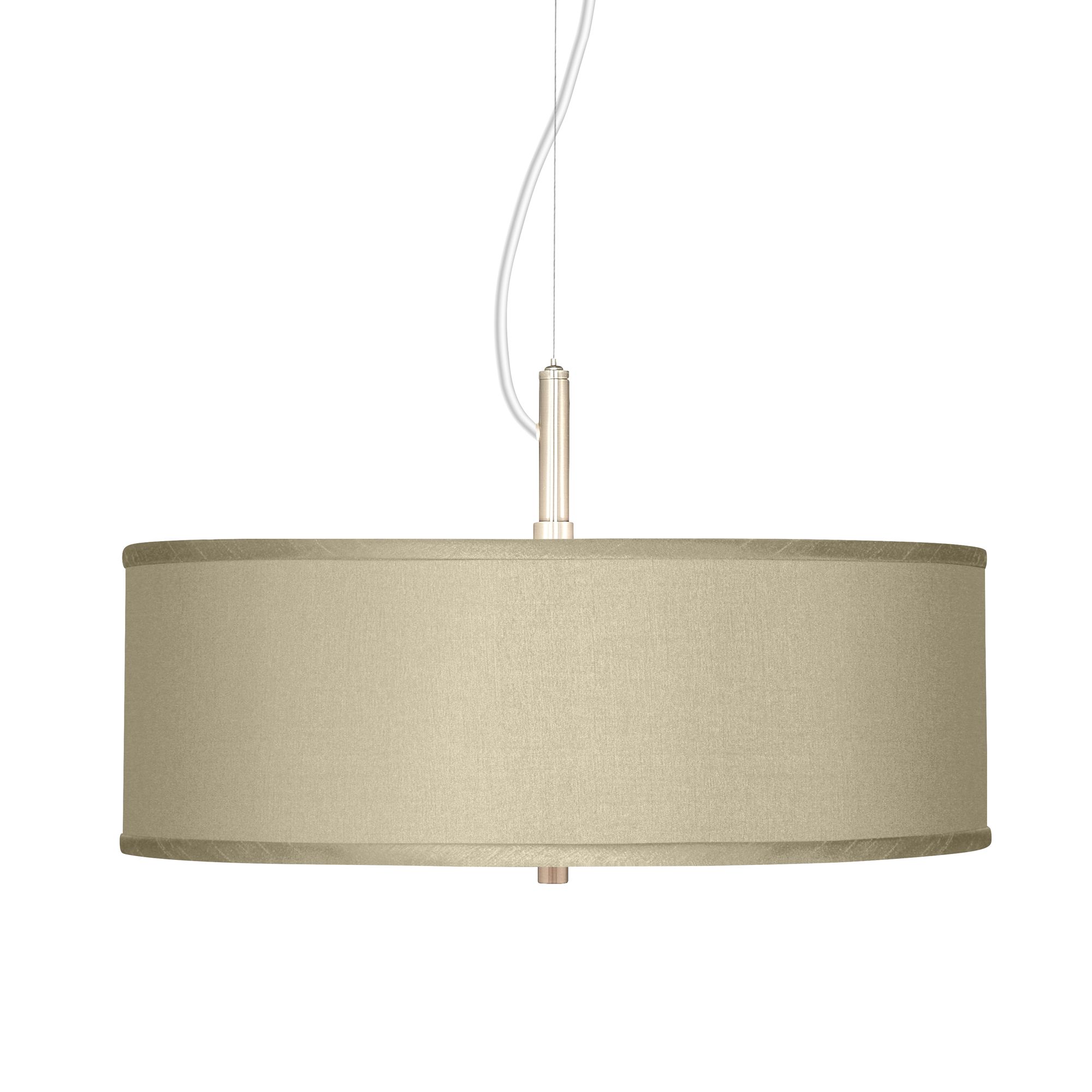 Desert Sand Textured Silk 20" Wide Pendant Chandelier