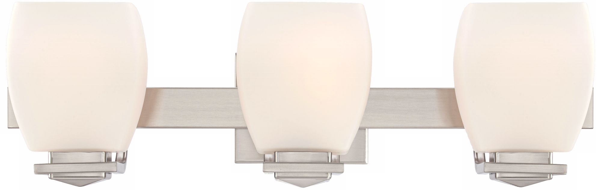 Possini 22" Wide Brushed Nickel Bathroom Wall Light