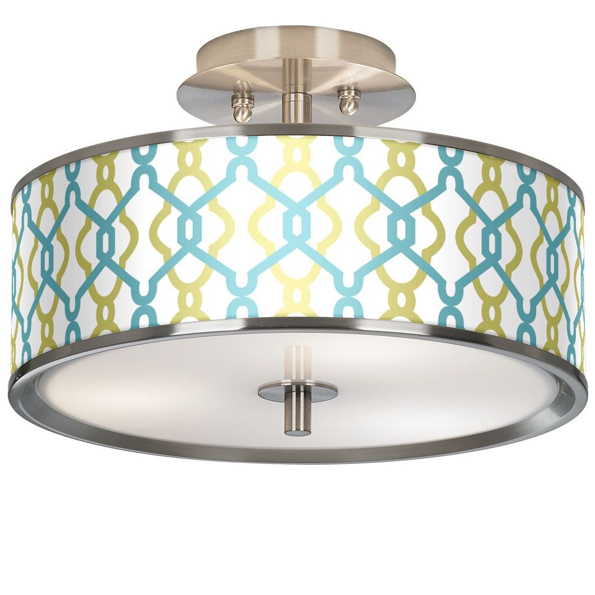 Hyper Links Giclee Glow 14" Wide Ceiling Light